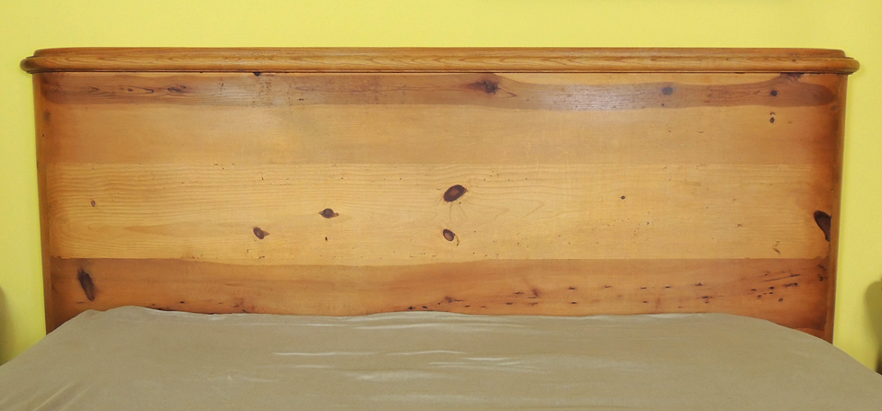 Rustic Arhaus Pine Queen Bed Frame and Matching Night Stands