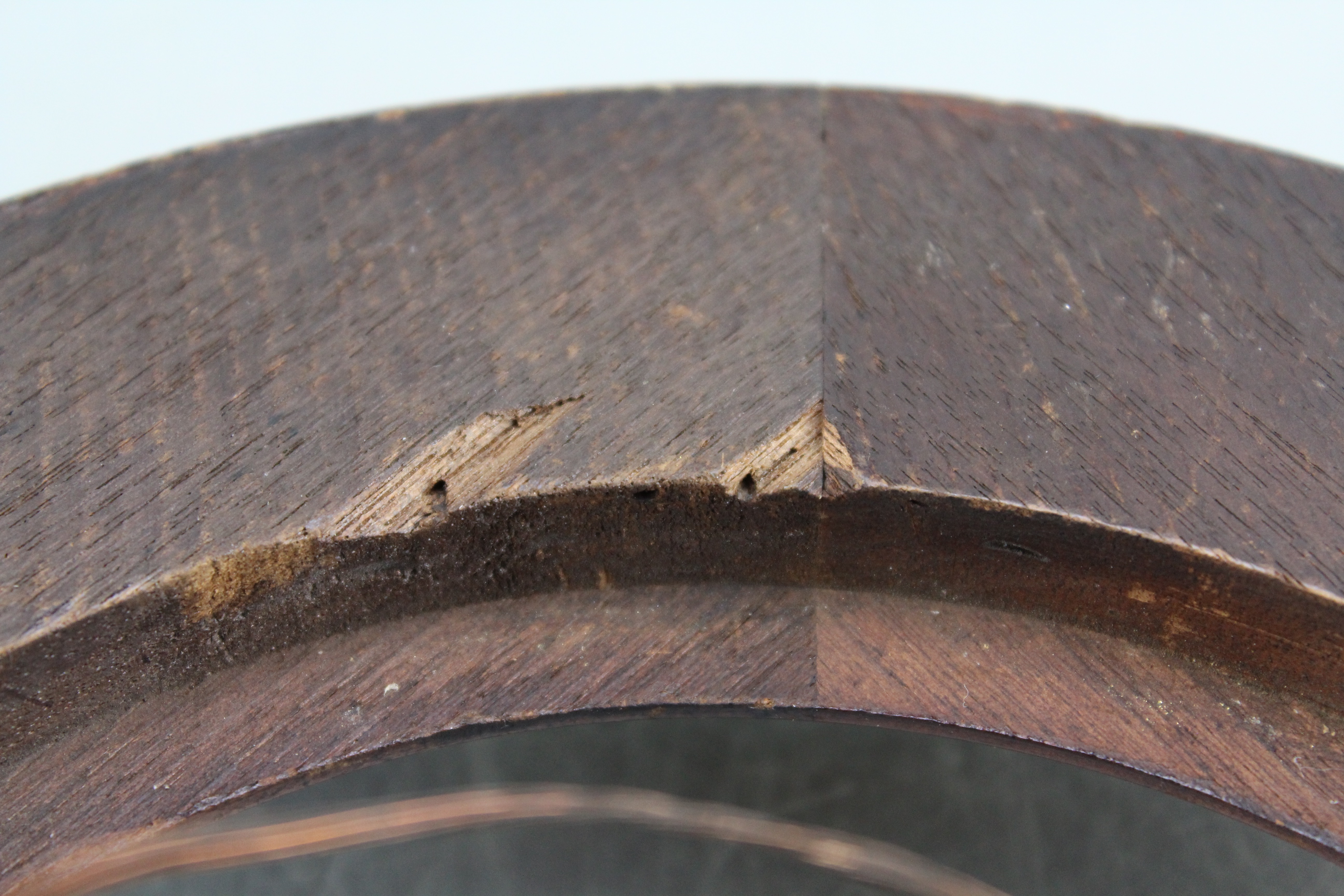 Assortment of Oval Wooden Framed Portrait Photos and Empty Frames