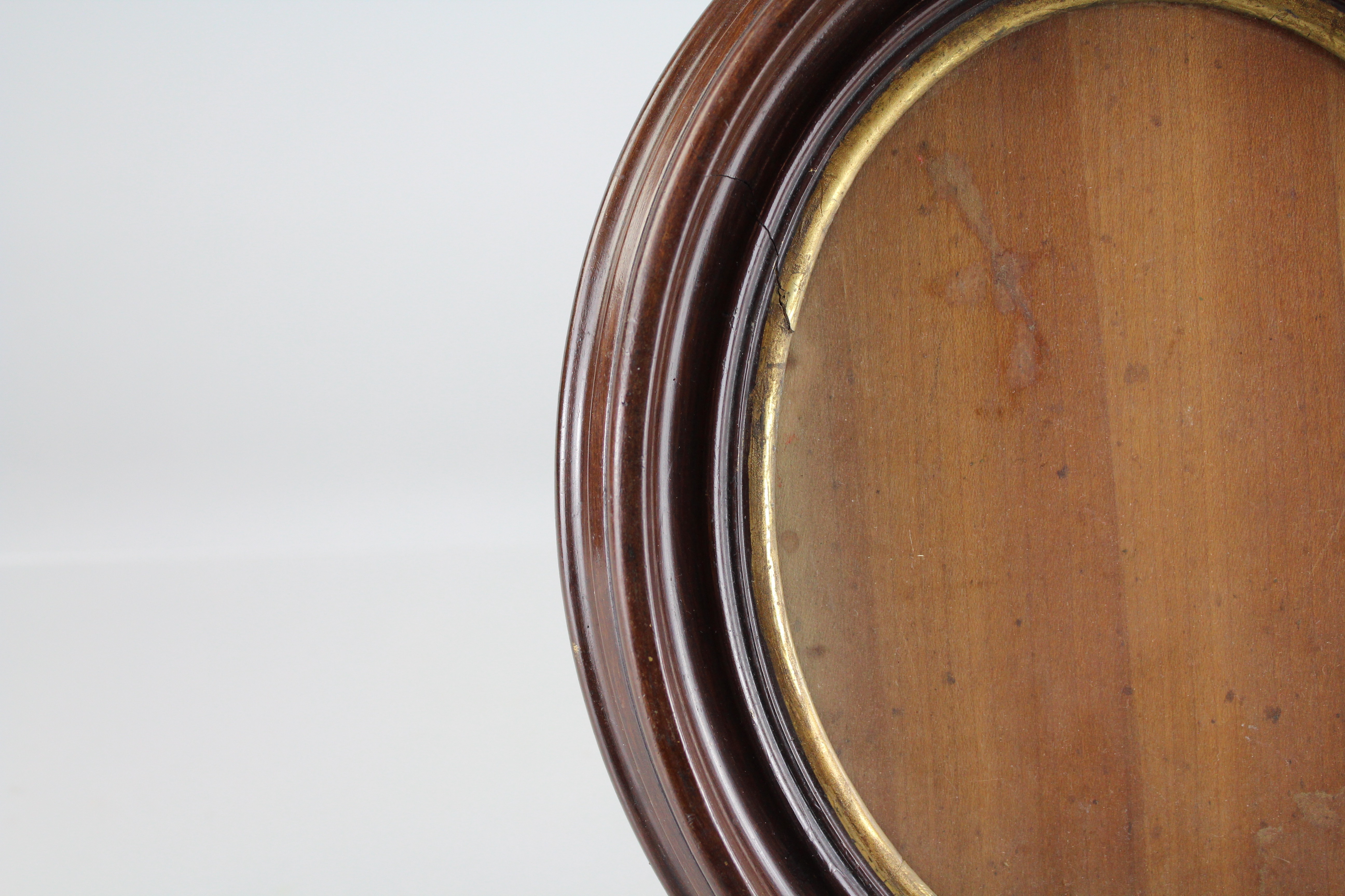 Assortment of Oval Wooden Framed Needle Point Art and Empty Frame