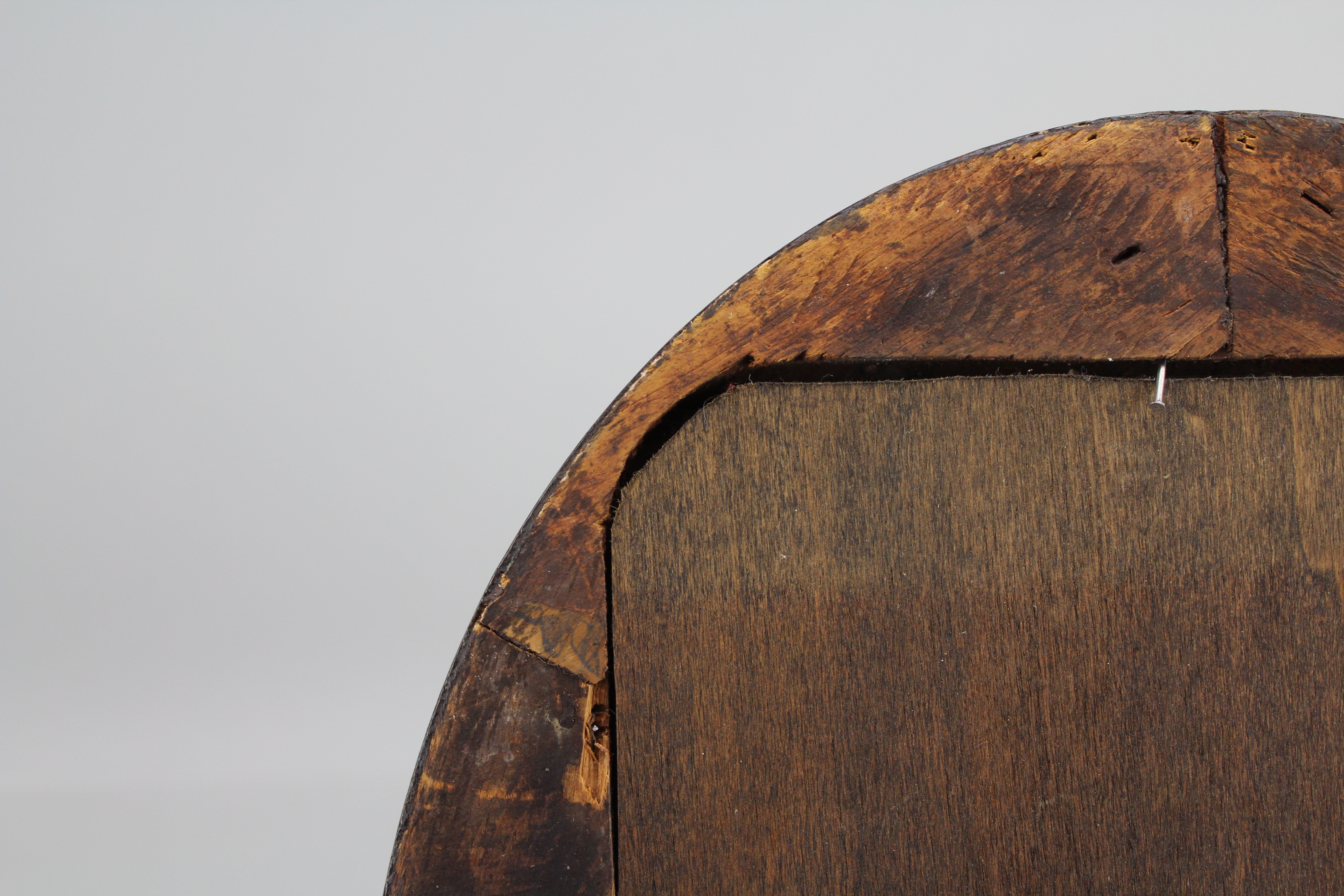 Assortment of Oval Wooden Framed Needle Point Art and Empty Frame