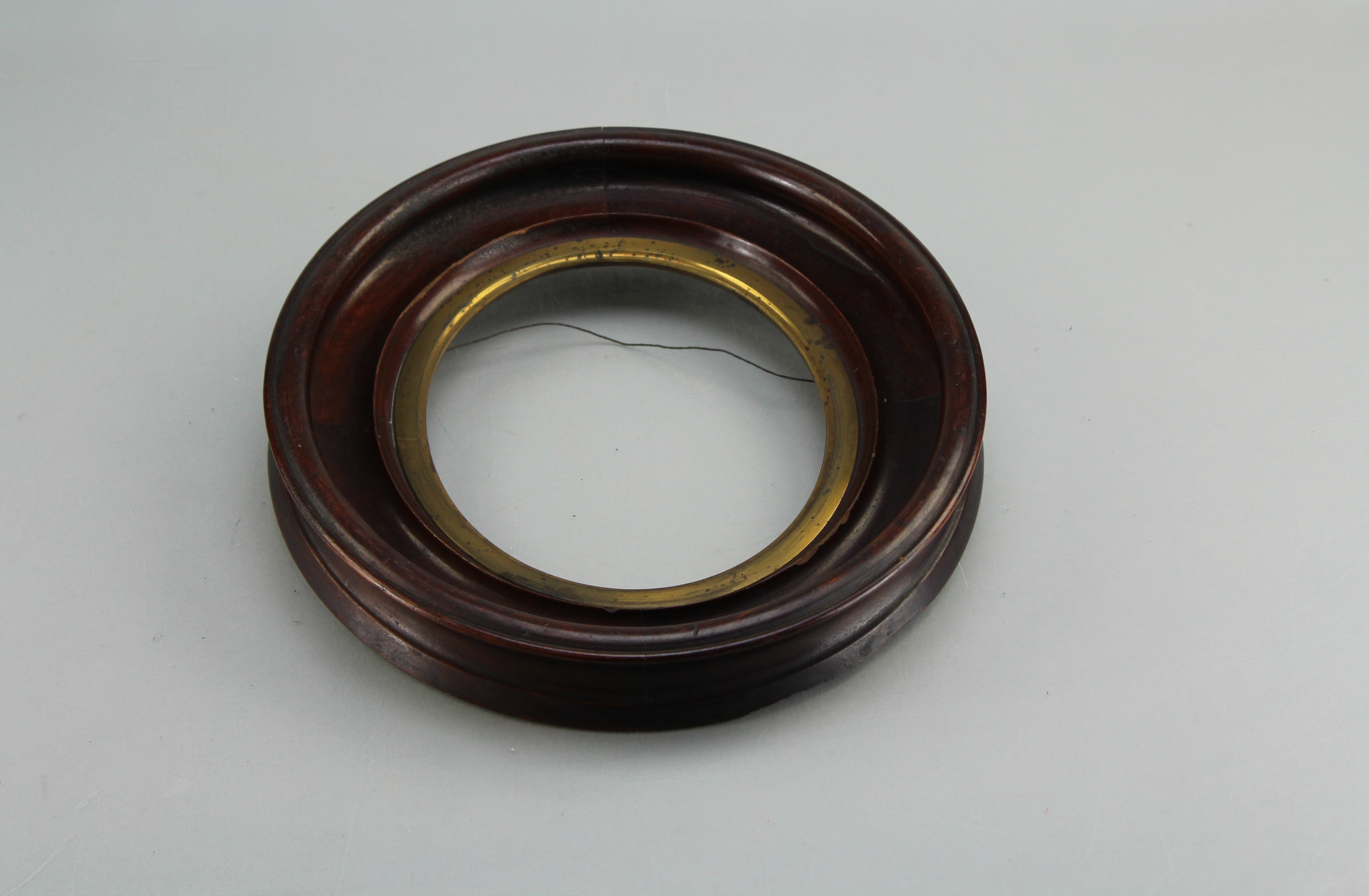 Assortment of Oval Wooden Framed Needle Point Art and Empty Frame