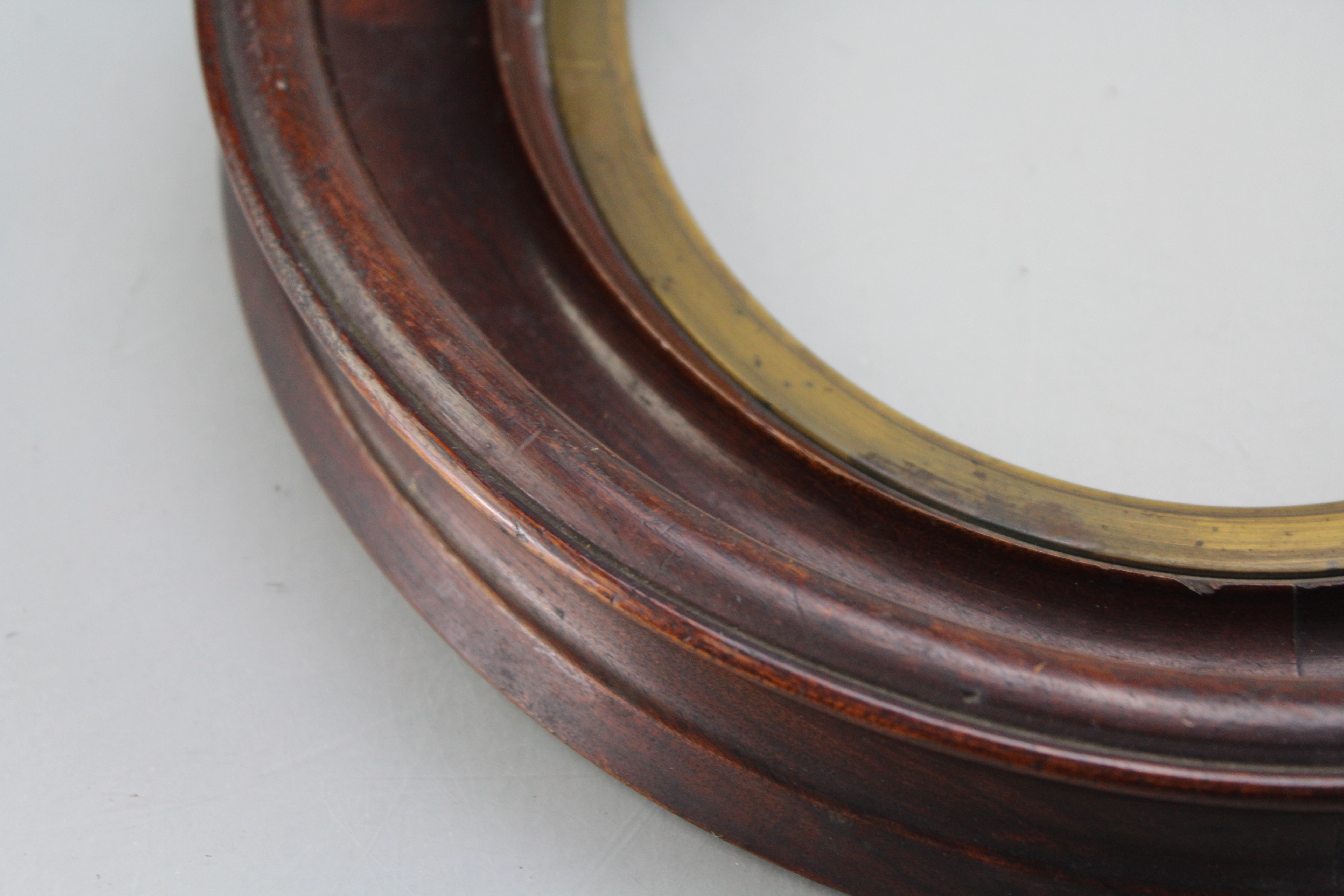 Assortment of Oval Wooden Framed Needle Point Art and Empty Frame