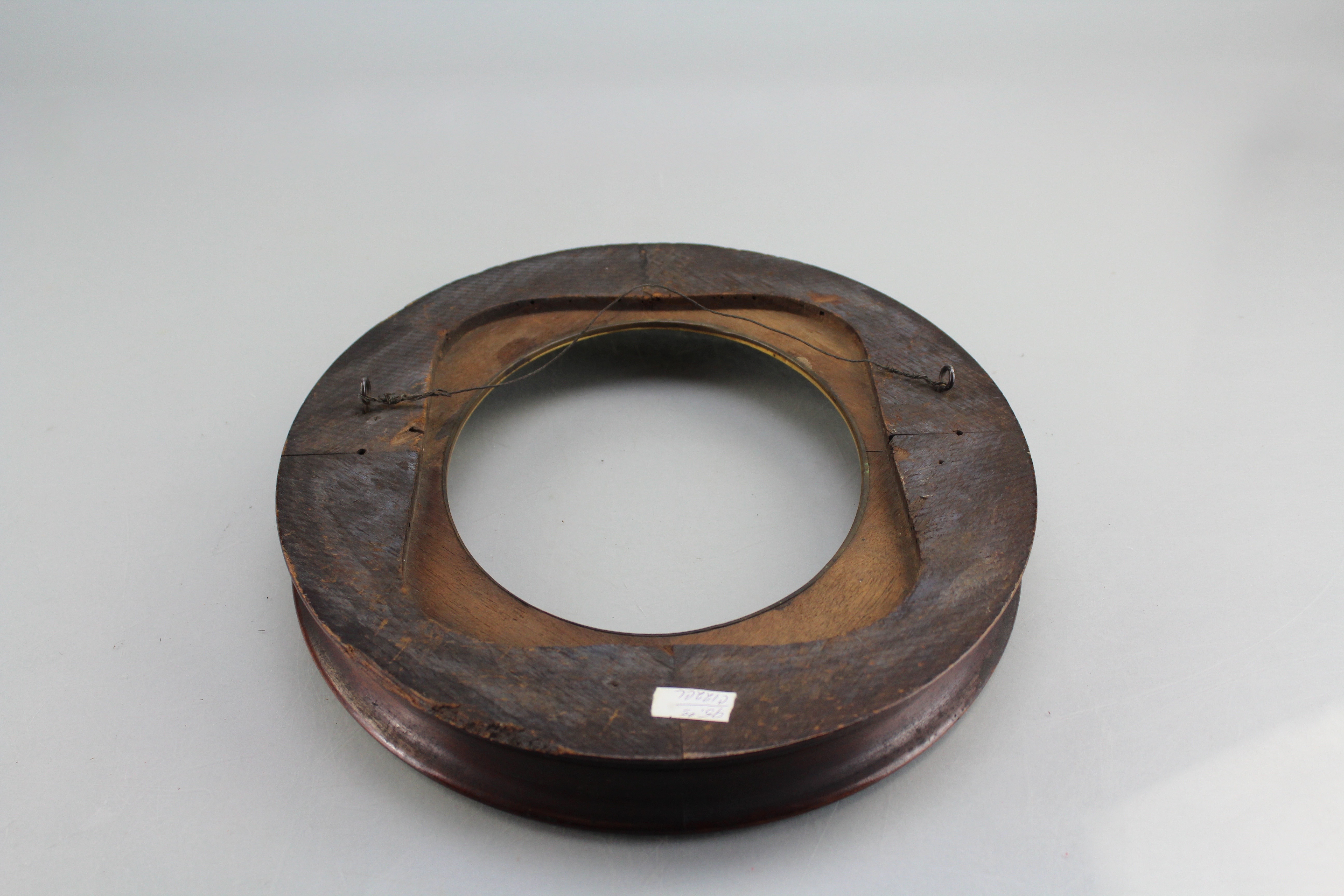 Assortment of Oval Wooden Framed Needle Point Art and Empty Frame