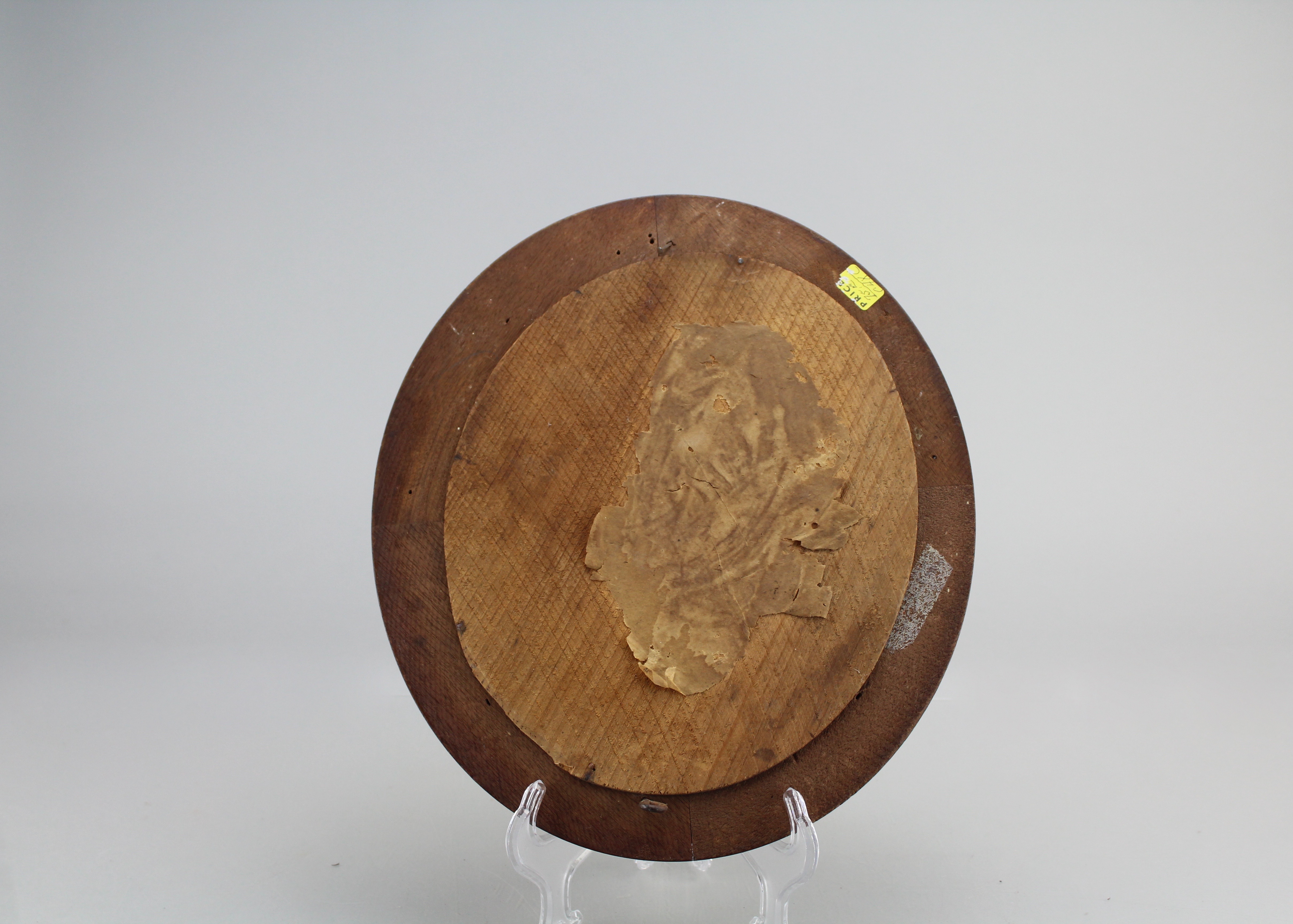 Assortment of Oval Wooden Framed Needle Point Art and Empty Frame