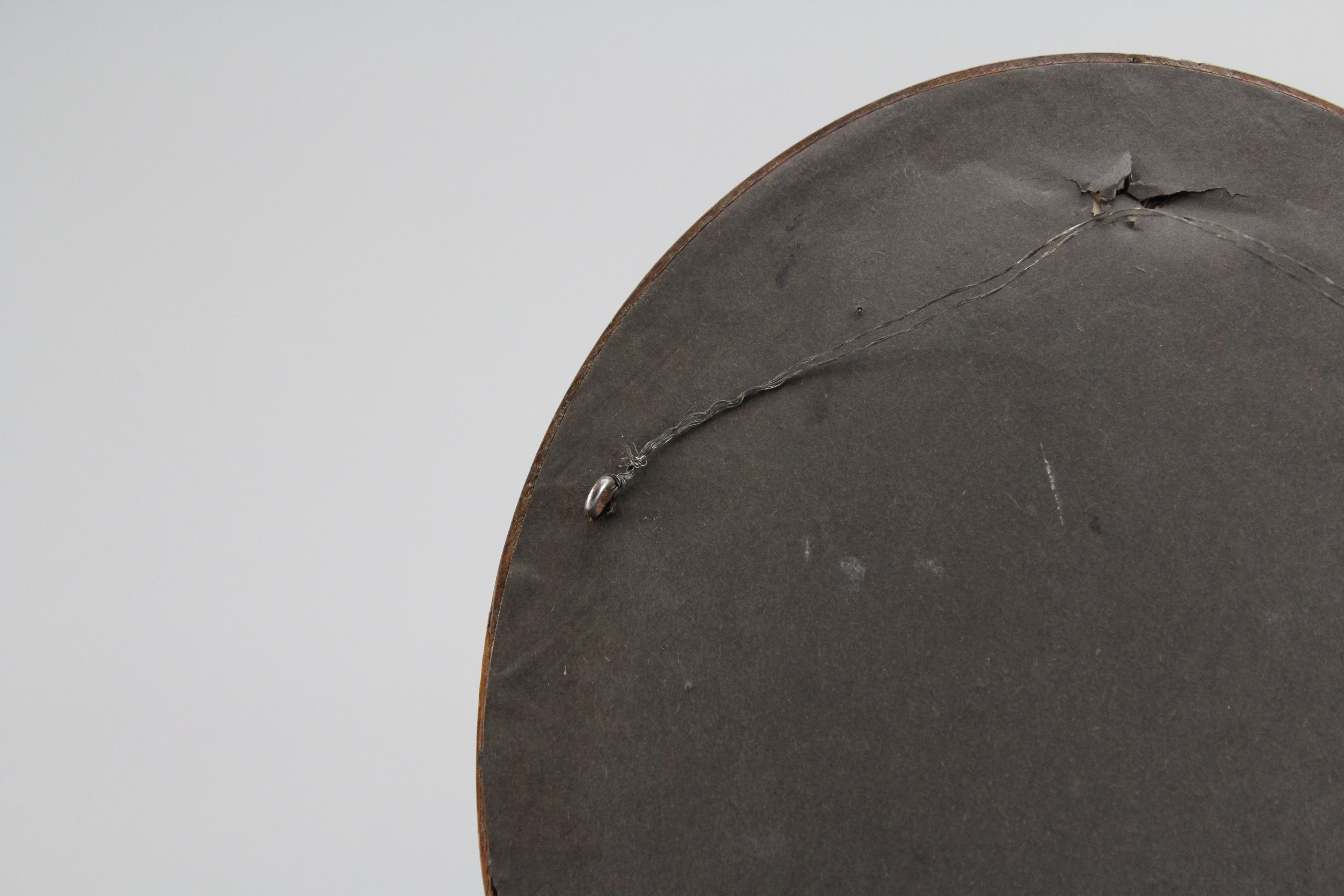 Assortment of Oval Wooden Framed Needle Point Art and Empty Frame