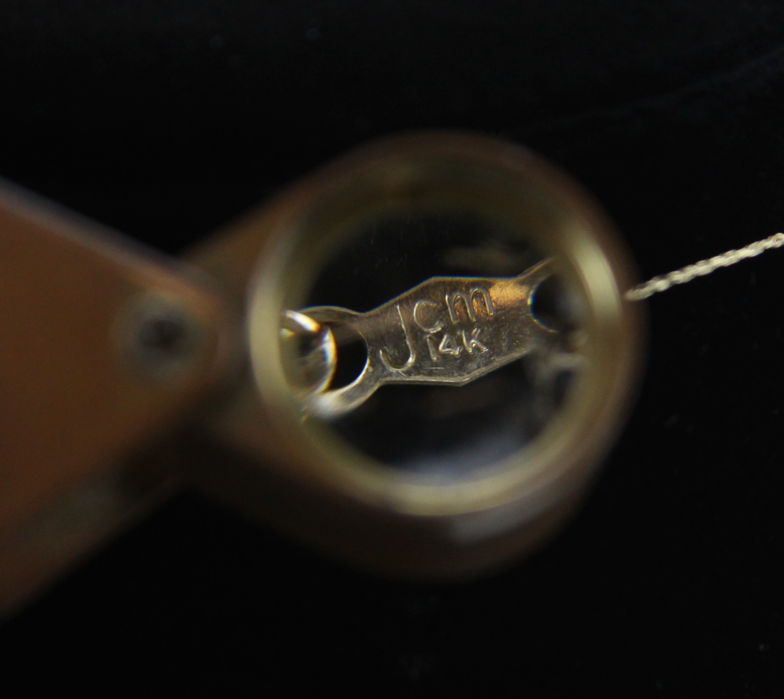 14K Golden Heart Pendant Necklace With Thin Chain