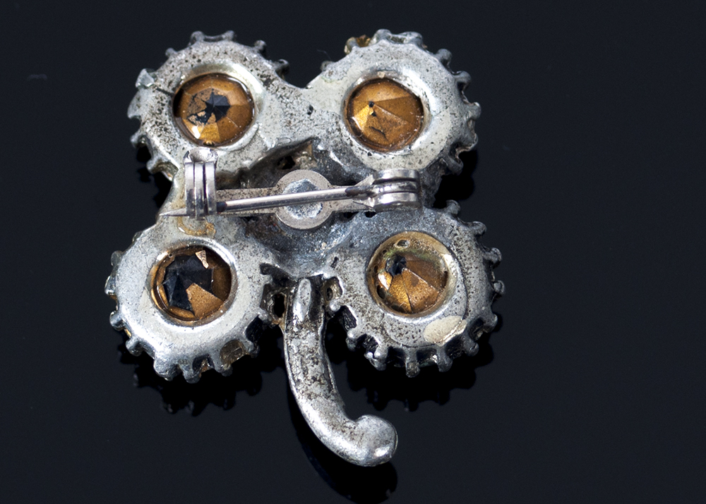 Silver Toned Costume Brooches