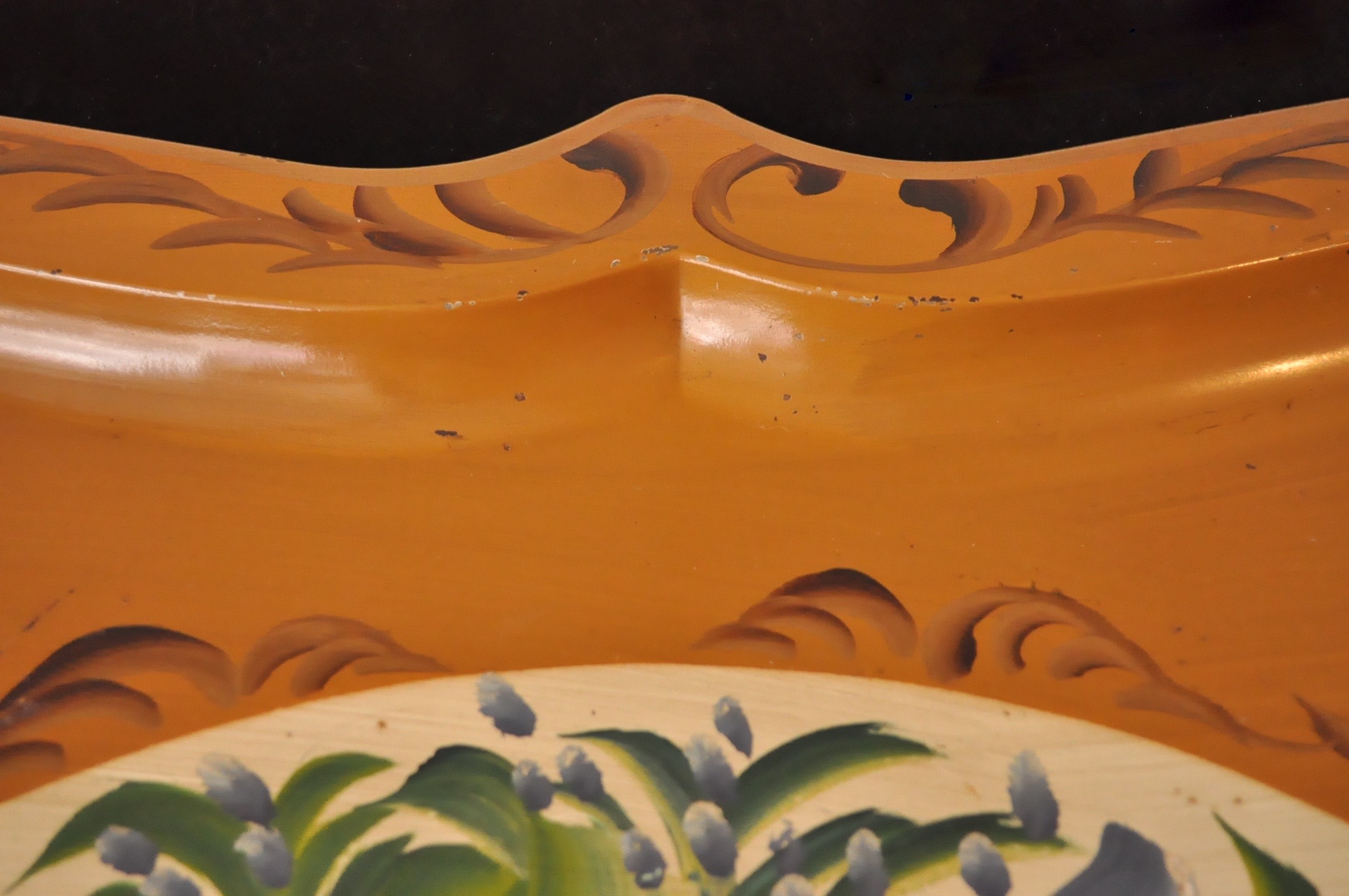 Painted Metal Serving Tray