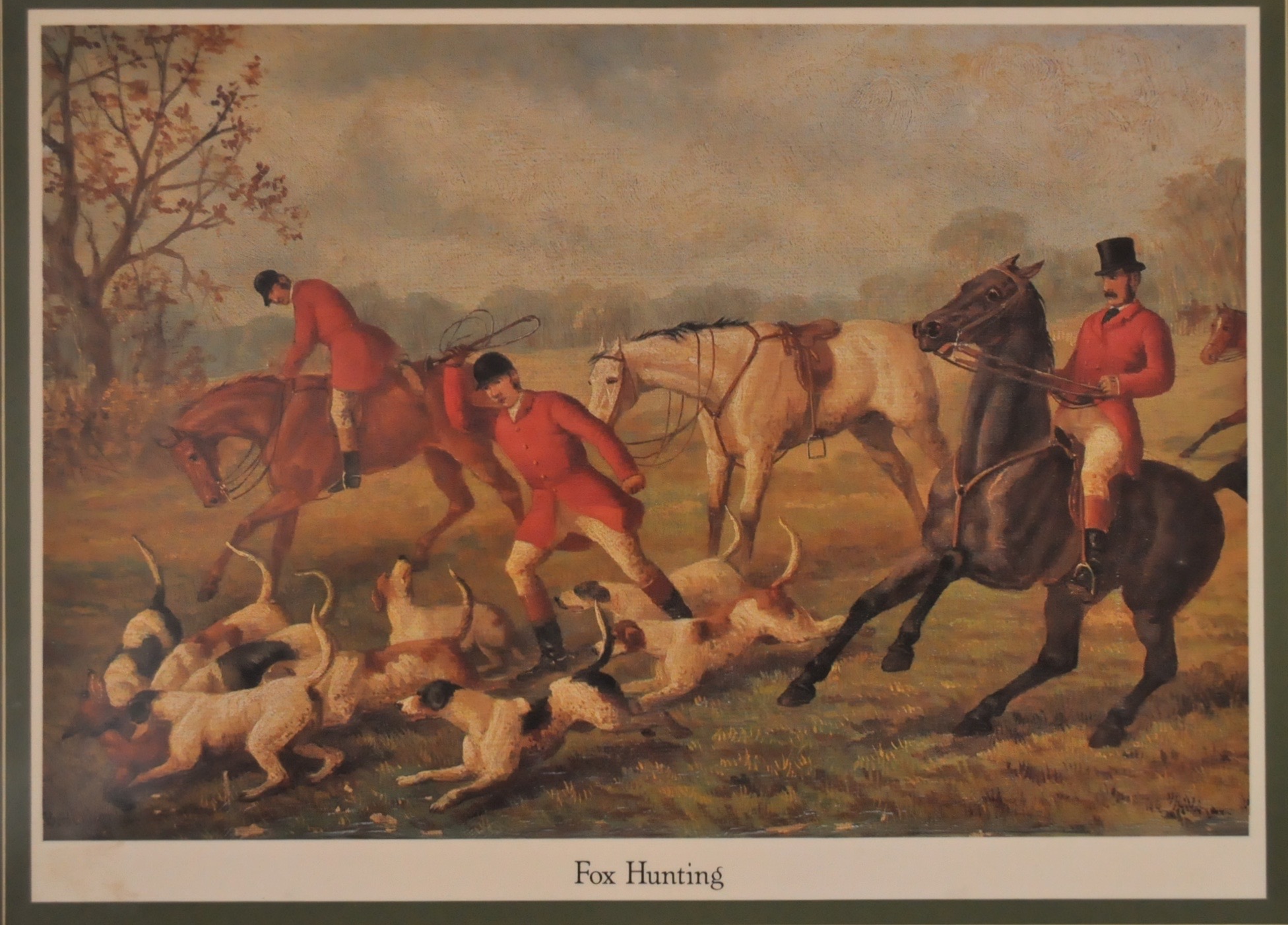 Fox Hunt Placemats and Cloth Napkins