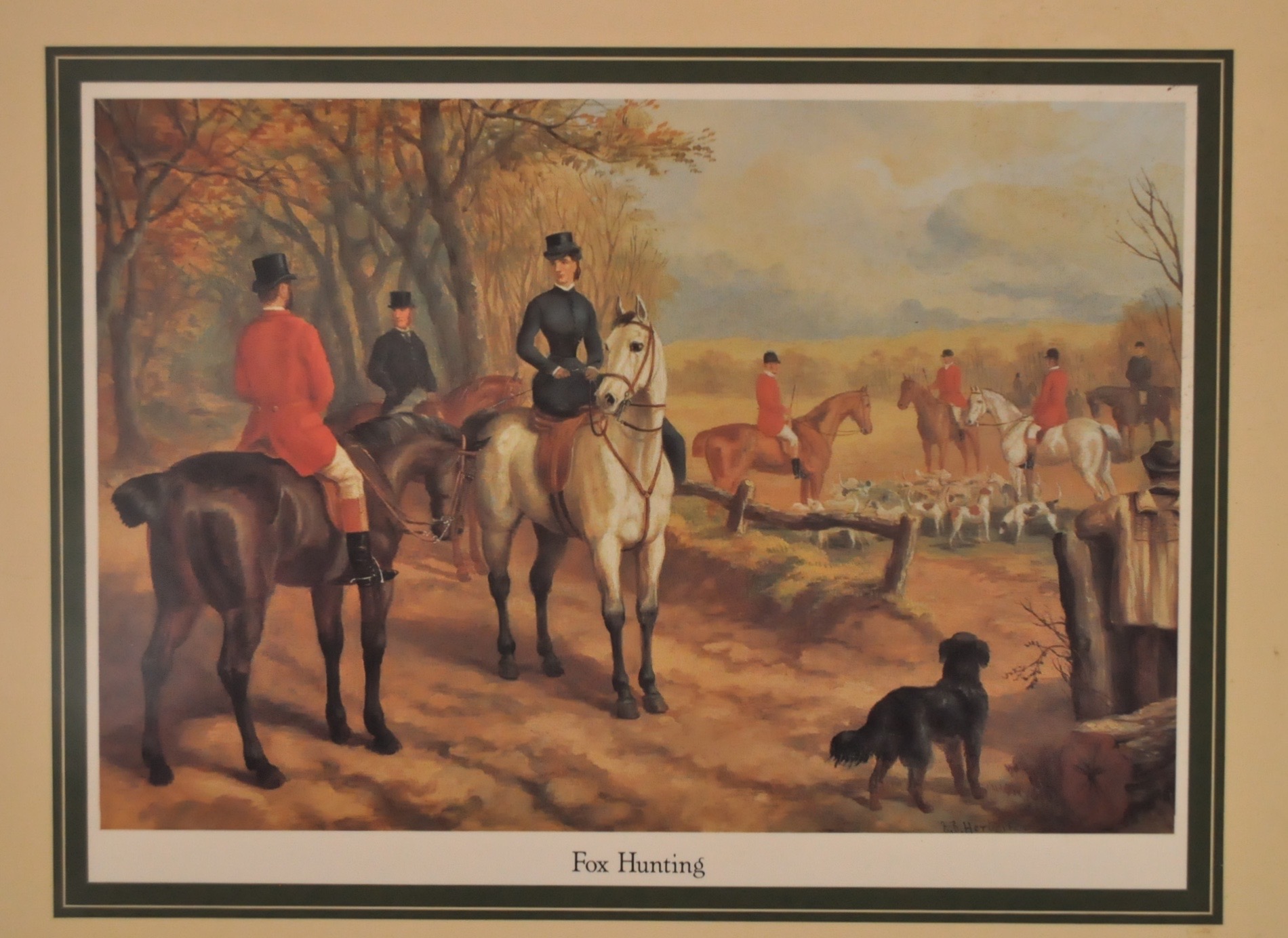 Fox Hunt Placemats and Cloth Napkins