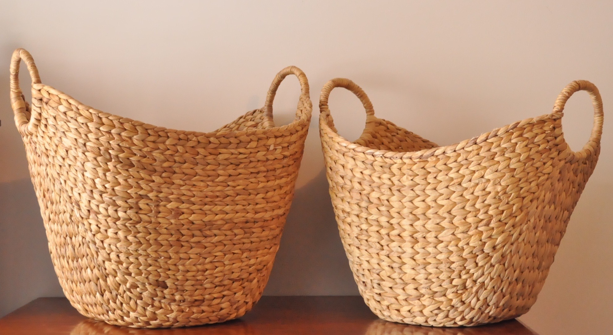 Woven Baskets with Handles