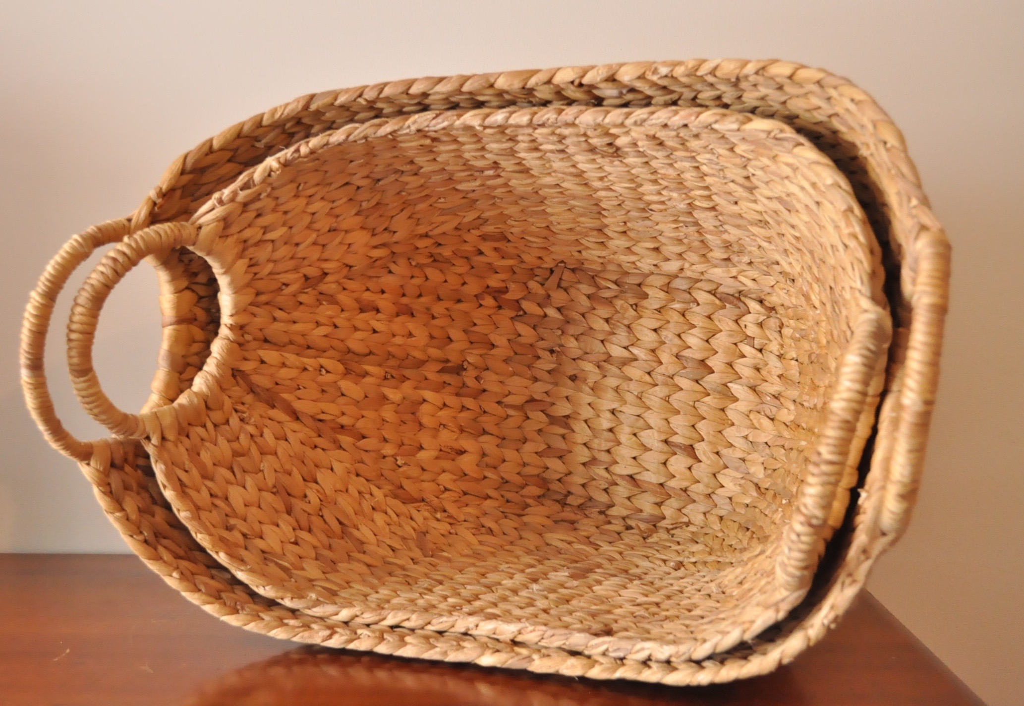 Woven Baskets with Handles