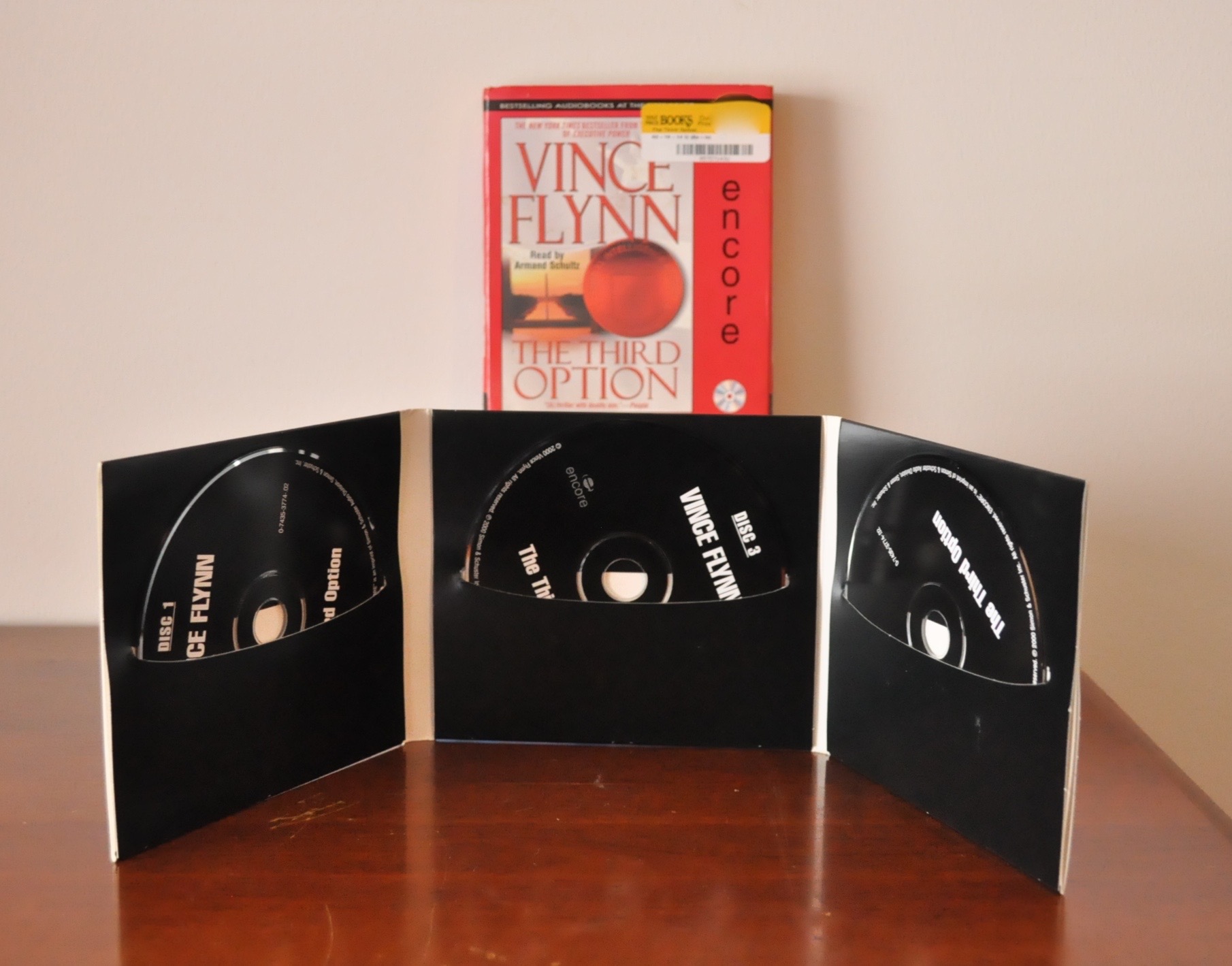 Box of DVDs and Audio Books