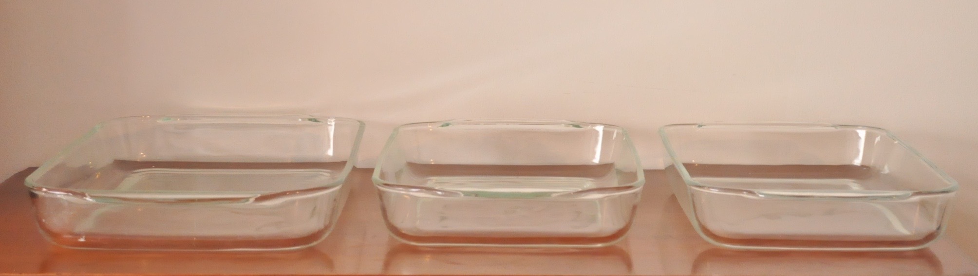 Clear Pyrex and Anchor Hocking Baking Dishes