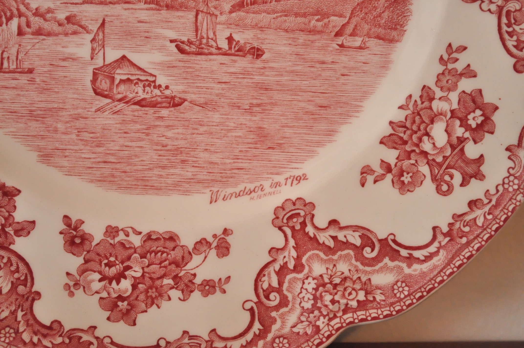 Painted China Serving Plates and Bowls