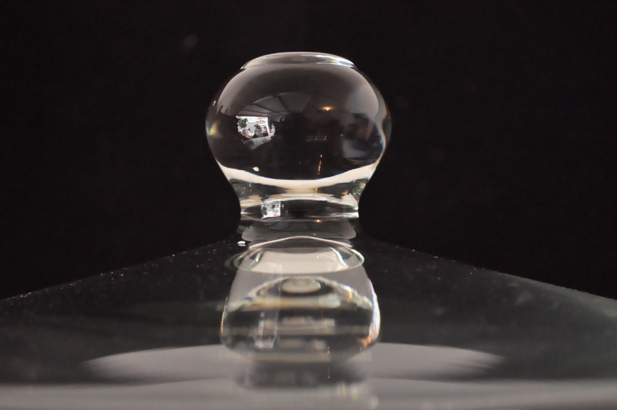 Clear Glass Cake Plate and Pitcher