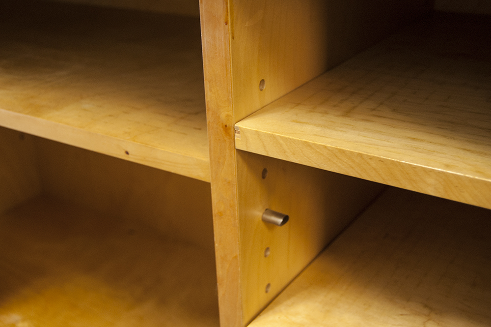Danish Teak Tambour Credenza, Style of Ib Kofod Larsen