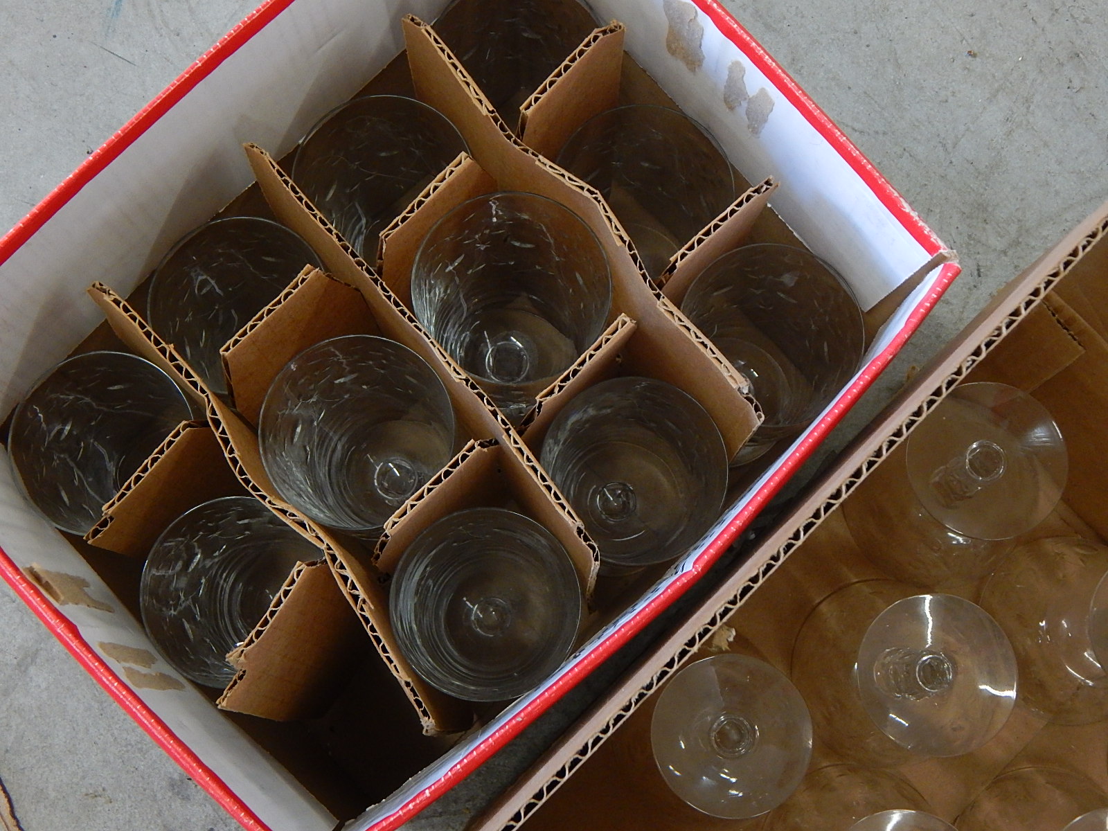 Antique Etched Crystal Stemware