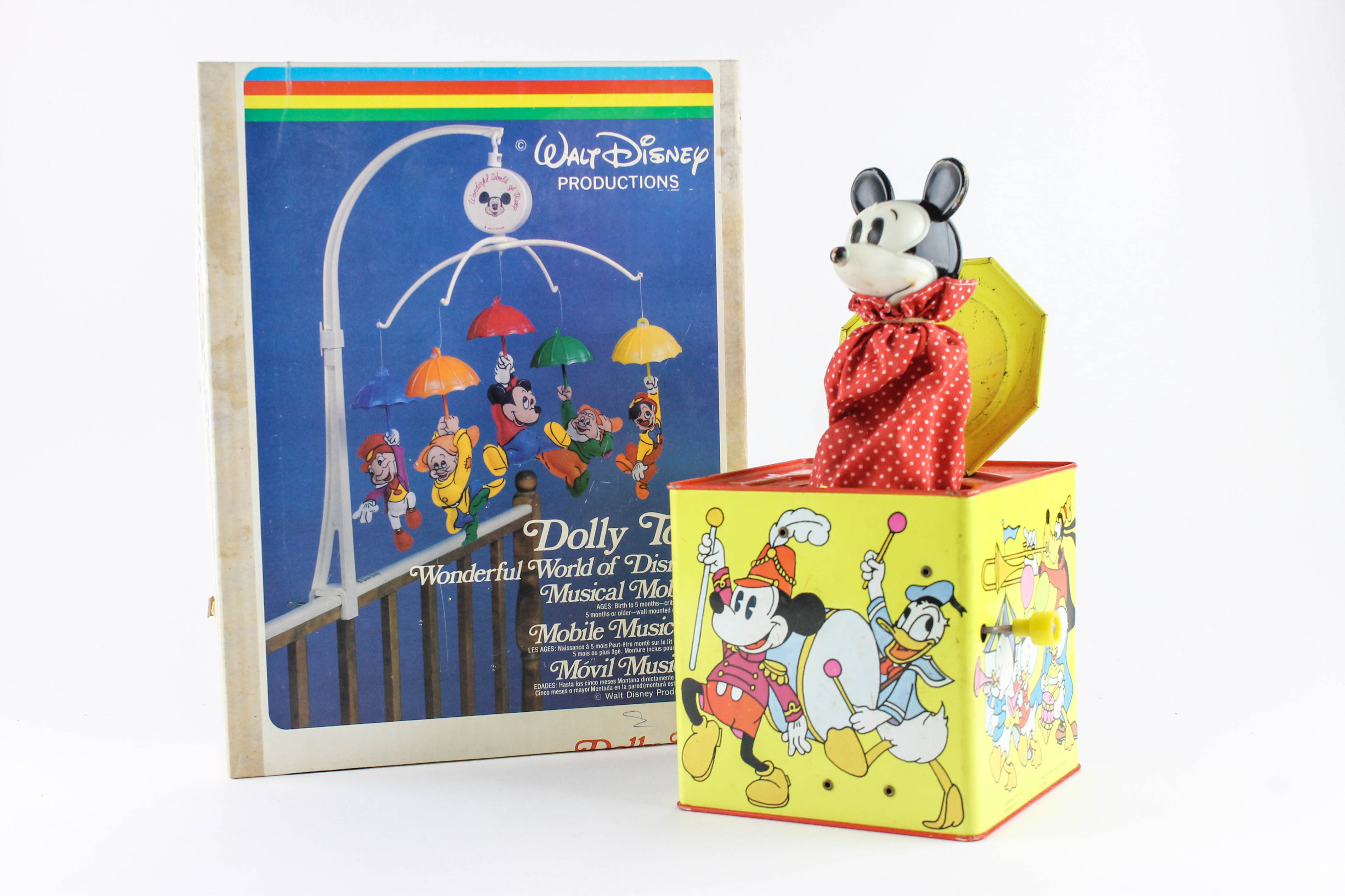 Vintage Disney Jack in the Box and Mobile