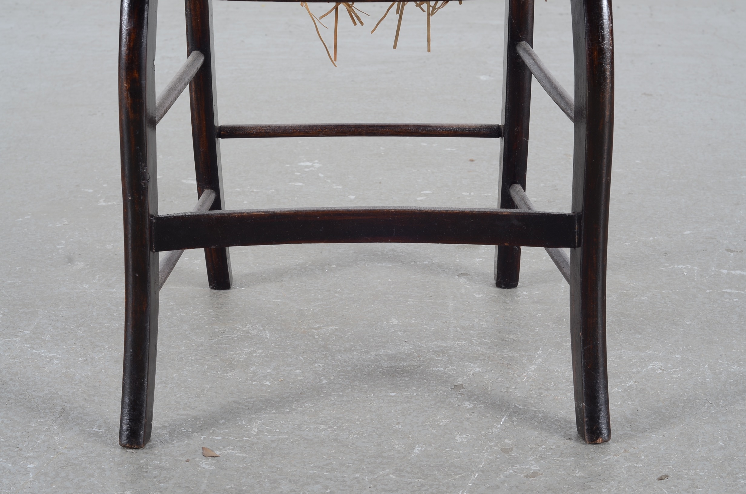 Victorian Spindleback Walnut Dark Stained Chair