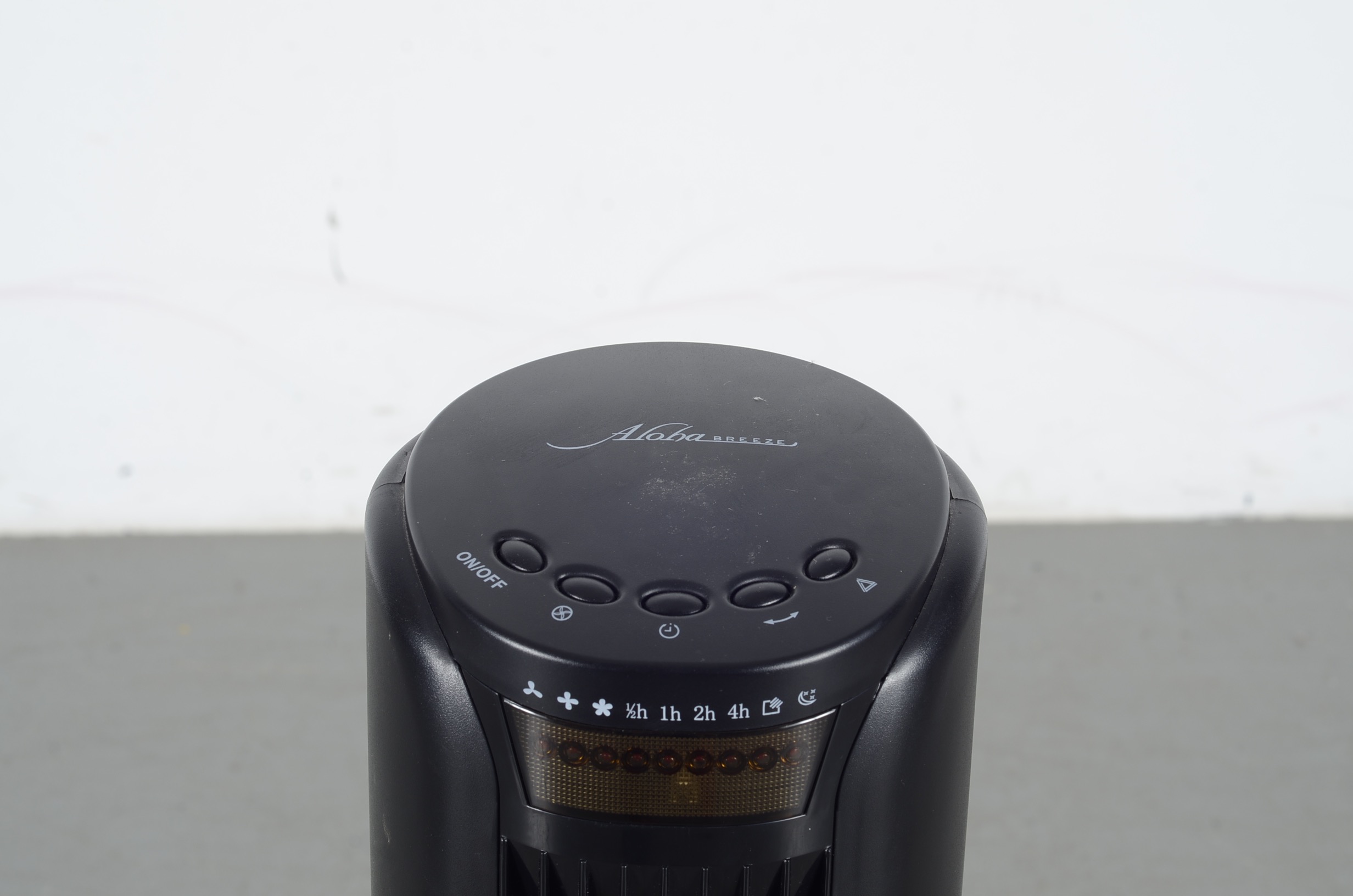 Aloha Breeze Black Oscillating 32" Three Speed Floor Tower Fan