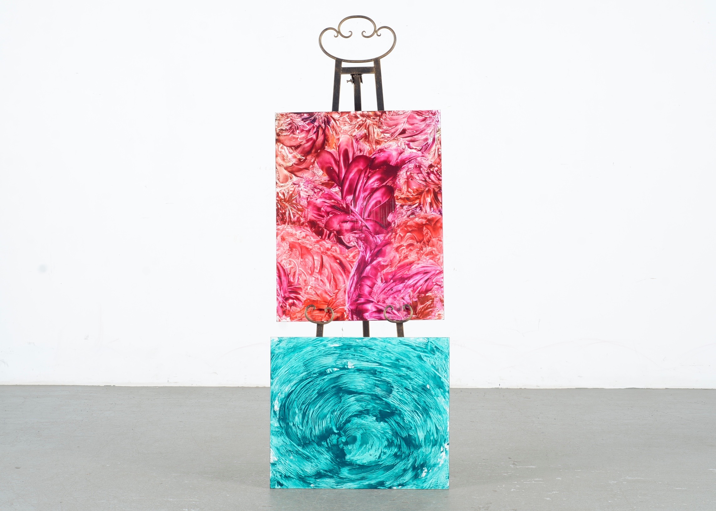 Pair of Original Encaustic Paintings by Marilyn Pfanstiel