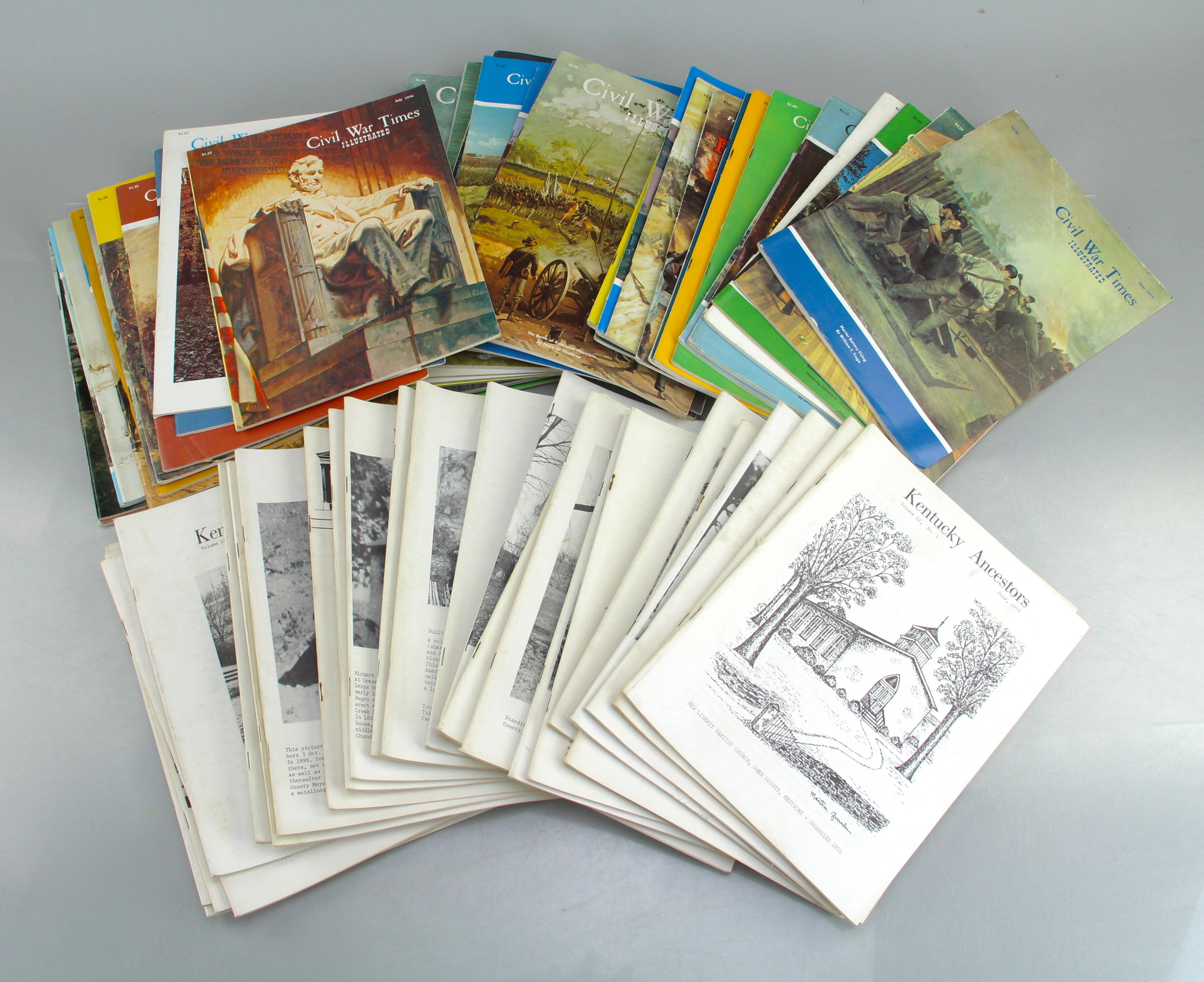 Vintage Kentucky History And Civil War Magazines And Books