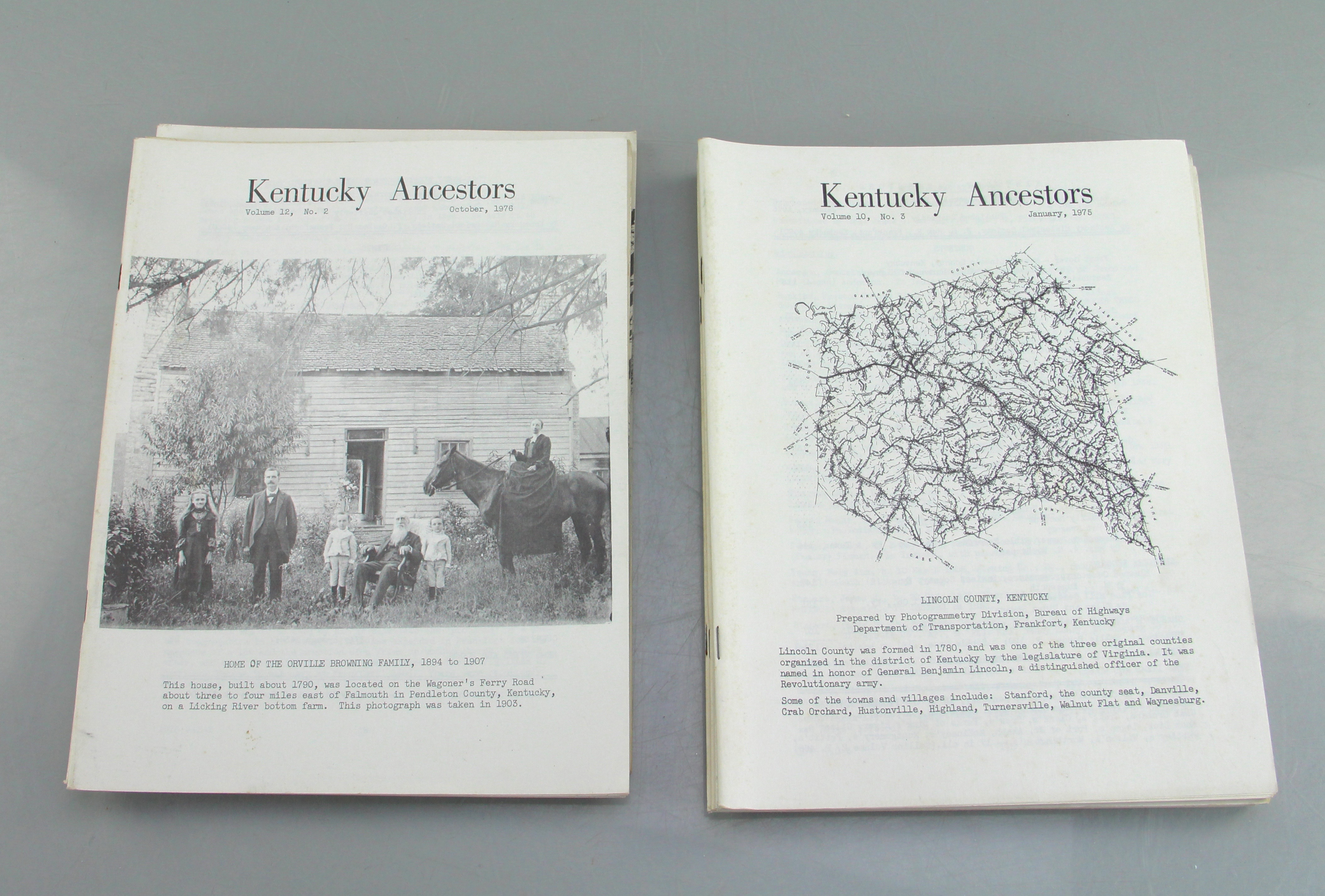 Vintage Kentucky History And Civil War Magazines And Books