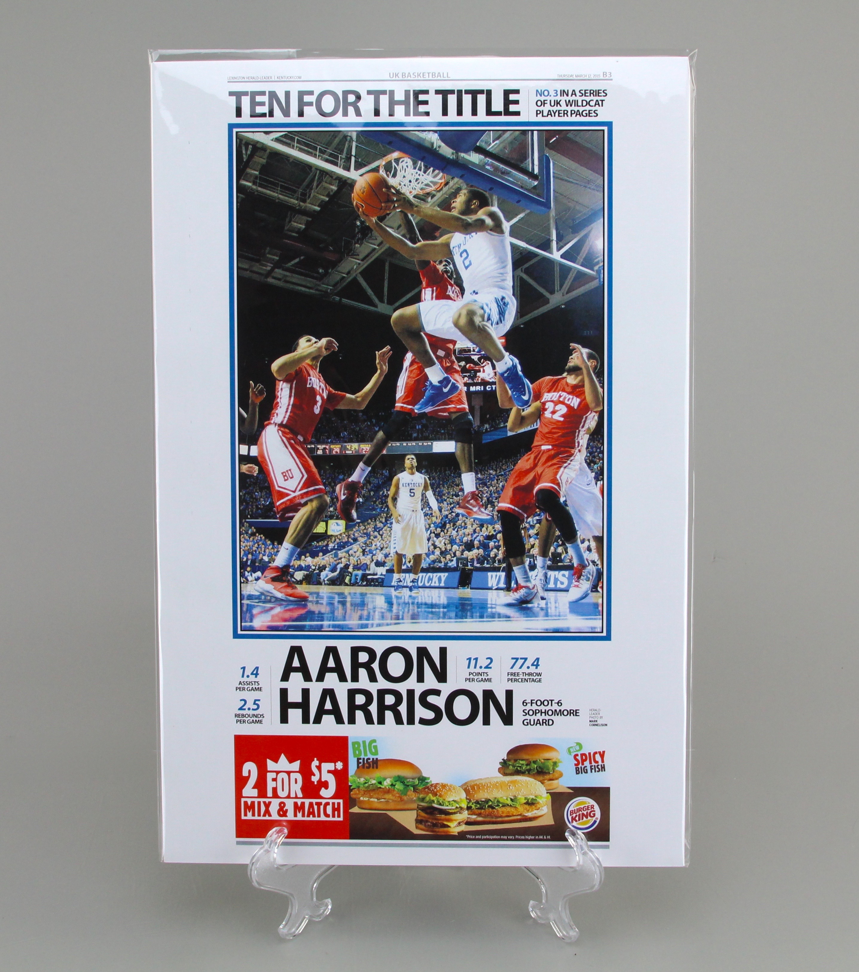 Set Of UK Wildcats Offset Lithographs