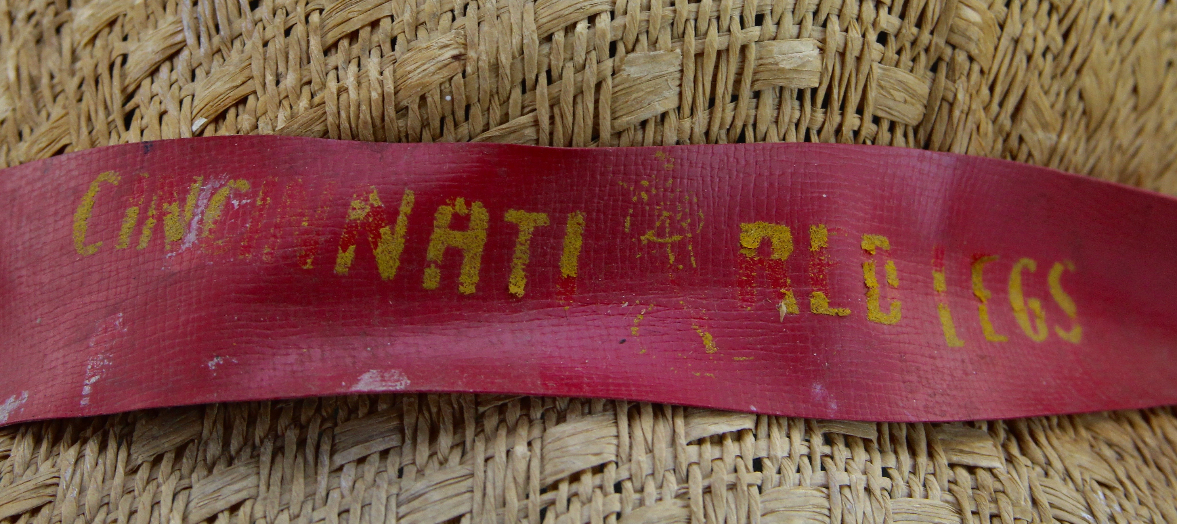 1950's Era  Cincinnati Red Legs Straw Hat