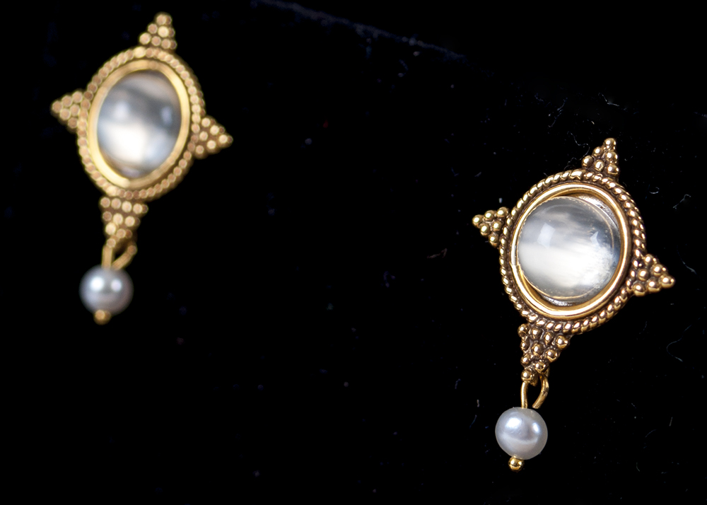 Vintage 14K Gold Earring and Necklace Set