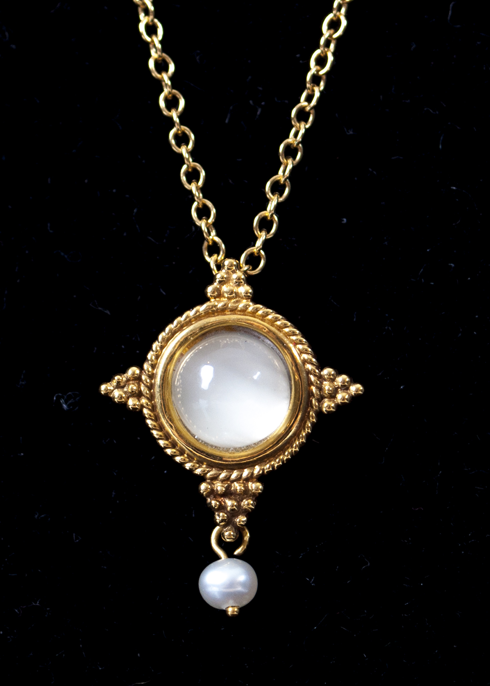 Vintage 14K Gold Earring and Necklace Set