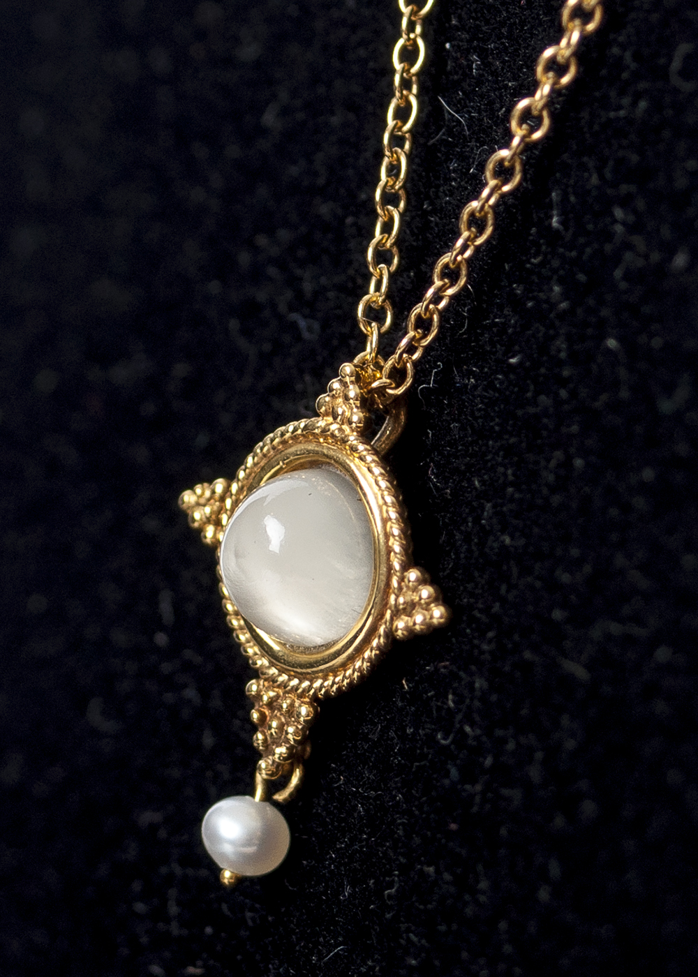 Vintage 14K Gold Earring and Necklace Set