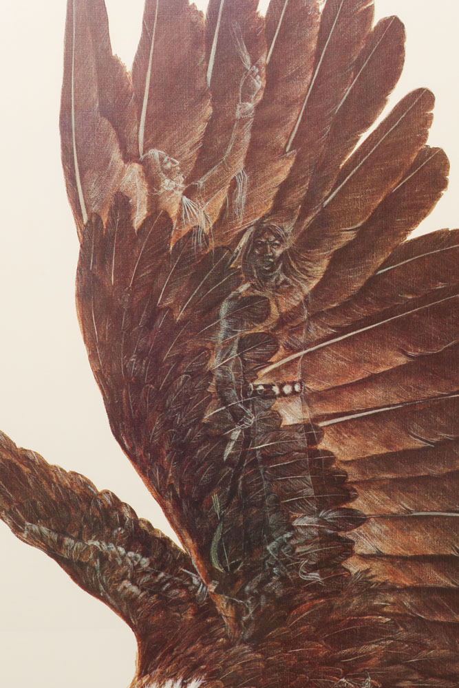 Signed and Numbered Enoch Kelly Haney Eagle and Hawk Prints