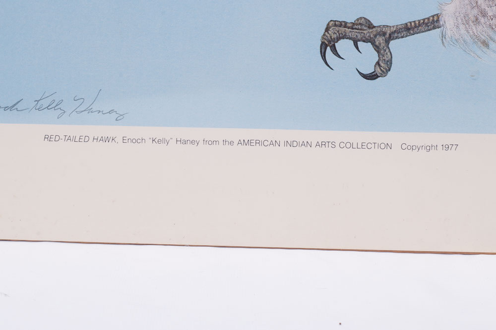 Signed and Numbered Enoch Kelly Haney Eagle and Hawk Prints