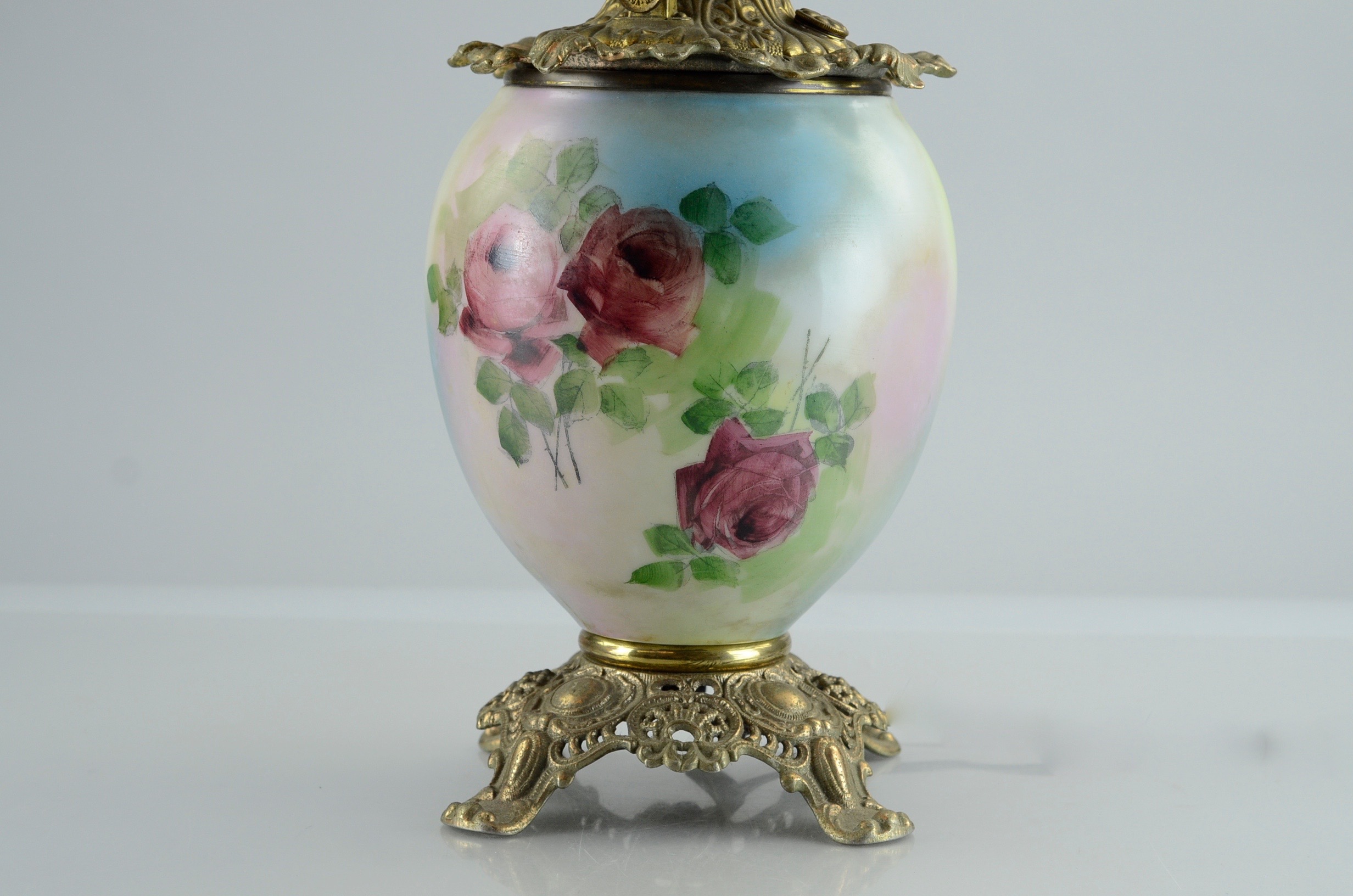 Trio of Vintage Reproduction Gone with the Wind Style Lamp