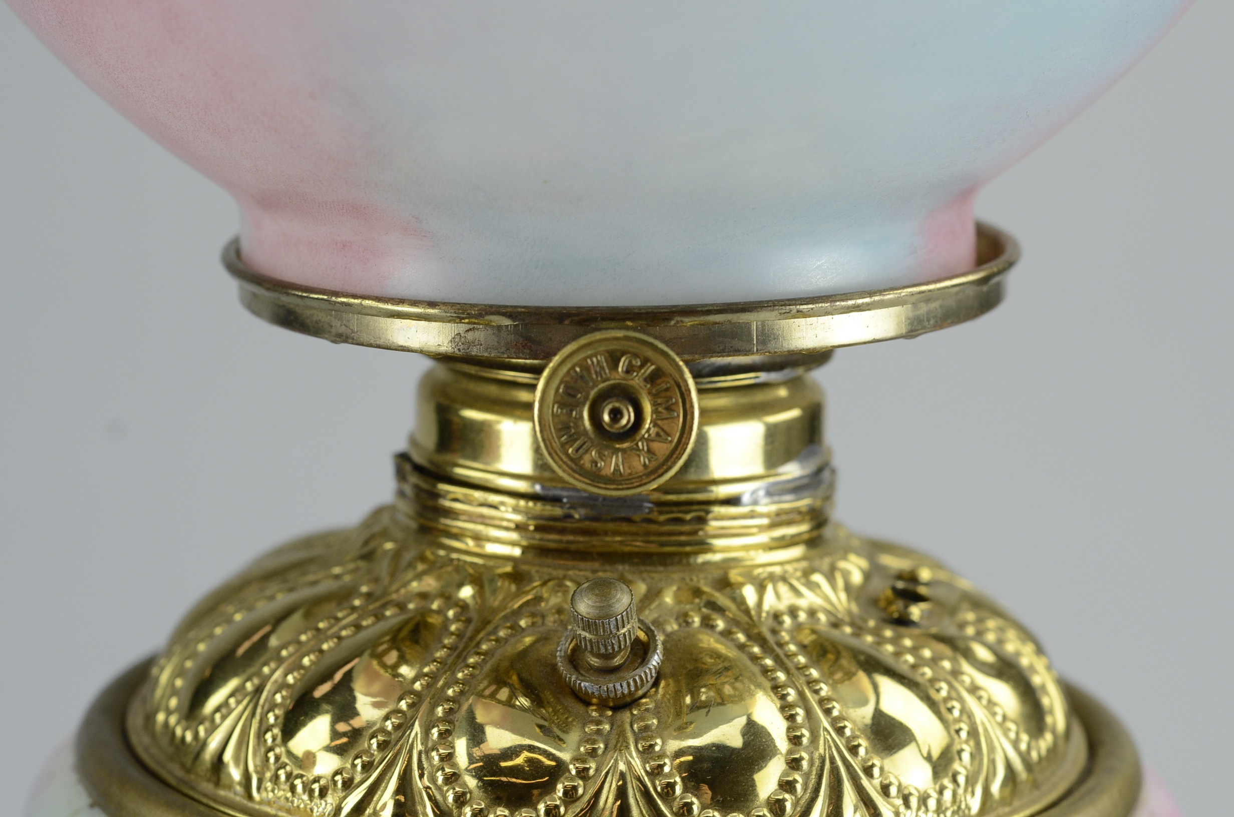 Trio of Vintage Reproduction Gone with the Wind Style Lamp