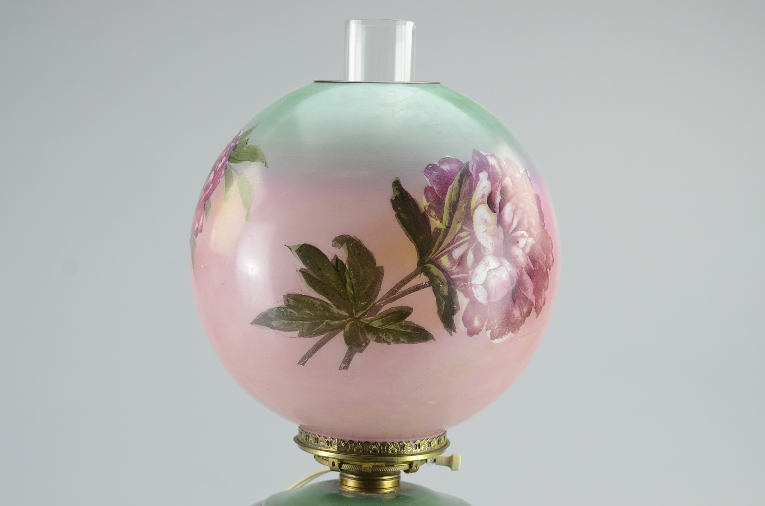 Trio of Vintage Reproduction Gone with the Wind Style Lamp