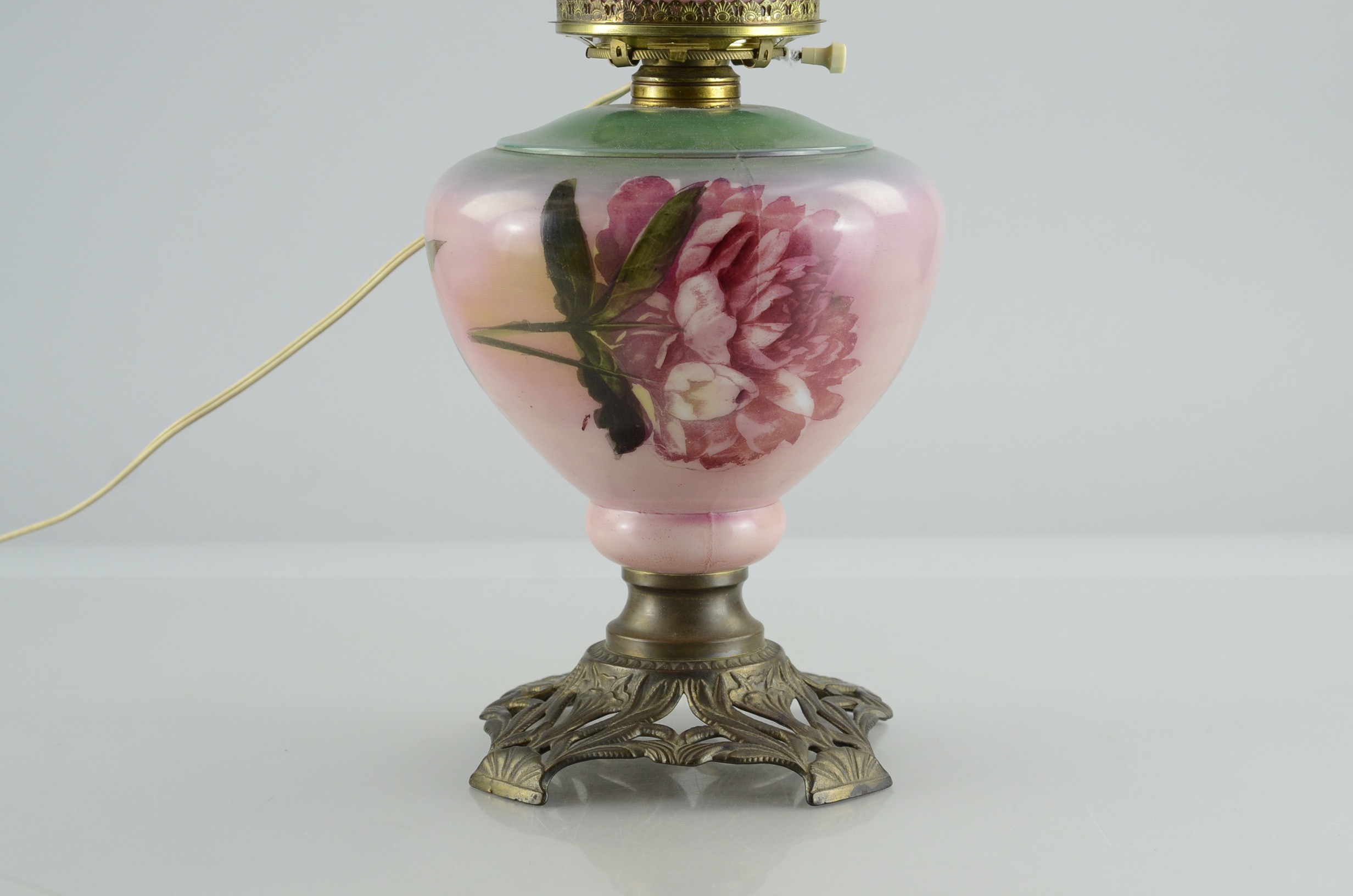 Trio of Vintage Reproduction Gone with the Wind Style Lamp