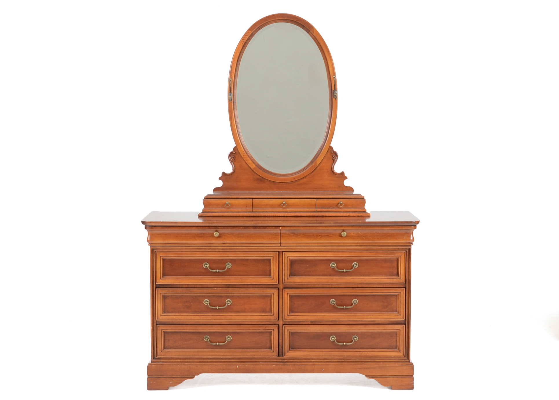 Lexington Cherry Chest of Drawers with Mirror