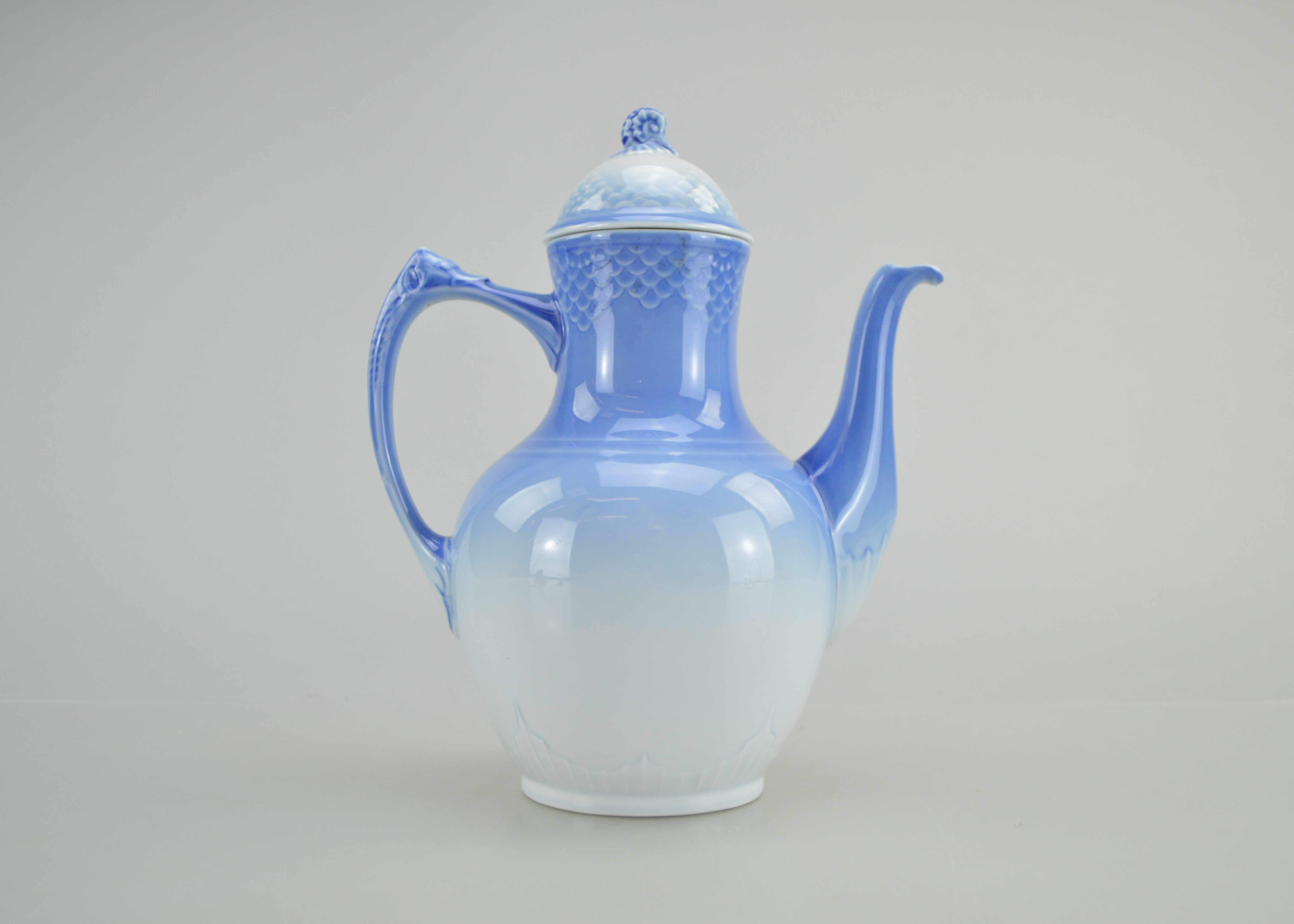 Bing and Grondahl Porcelain Blue&White Seagull Small Coffee Pot