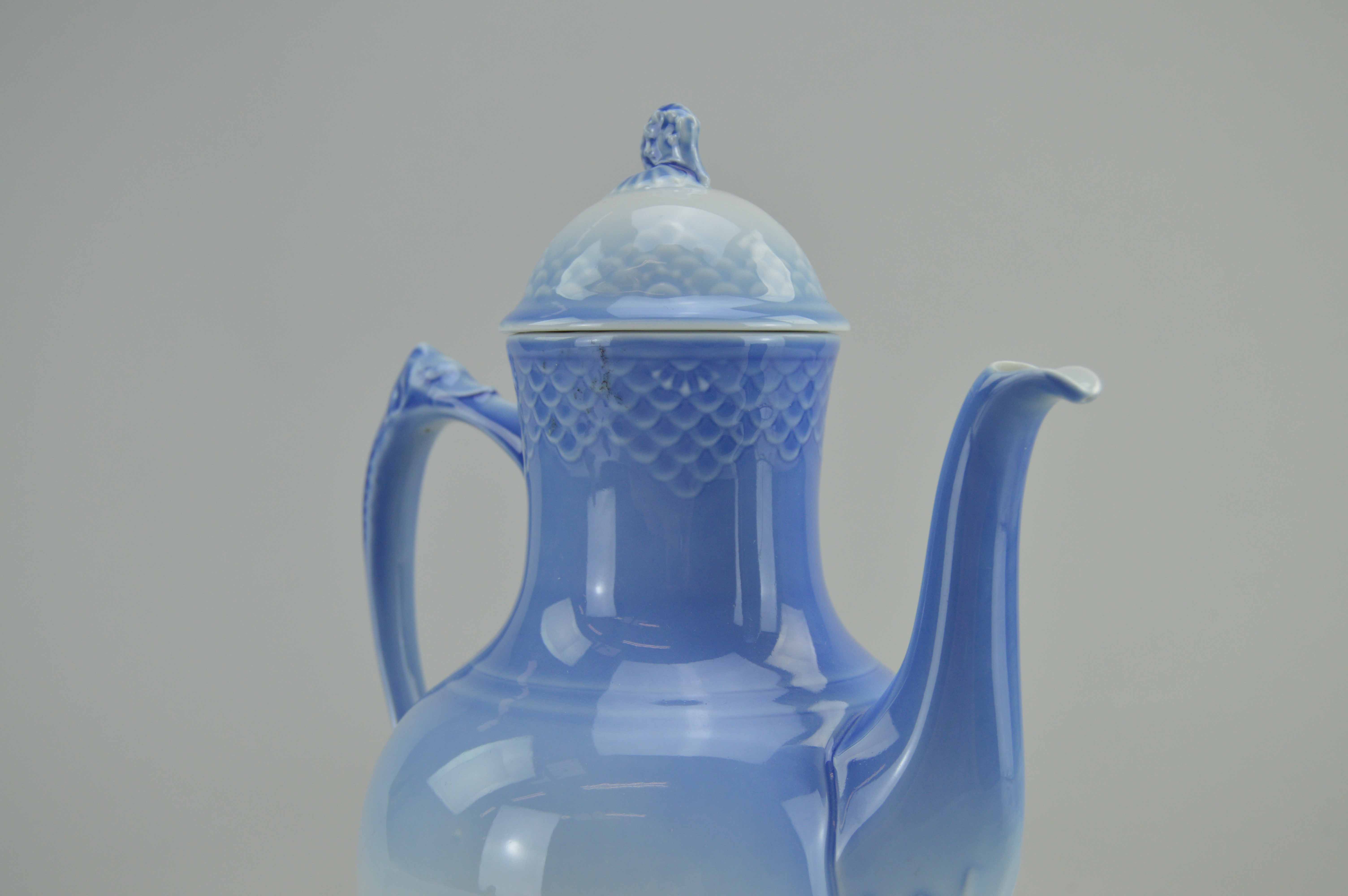 Bing and Grondahl Porcelain Blue&White Seagull Small Coffee Pot