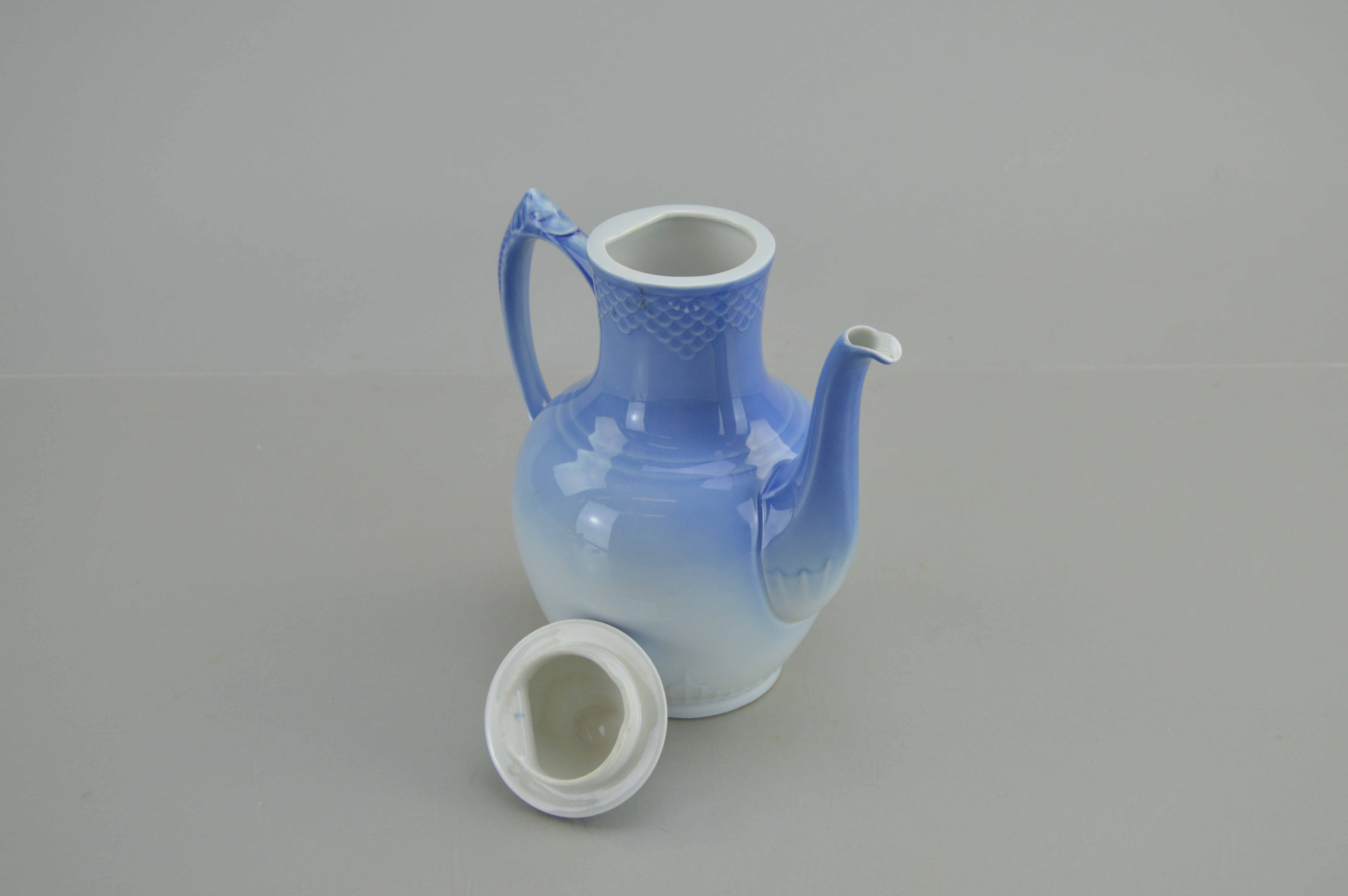 Bing and Grondahl Porcelain Blue&White Seagull Small Coffee Pot