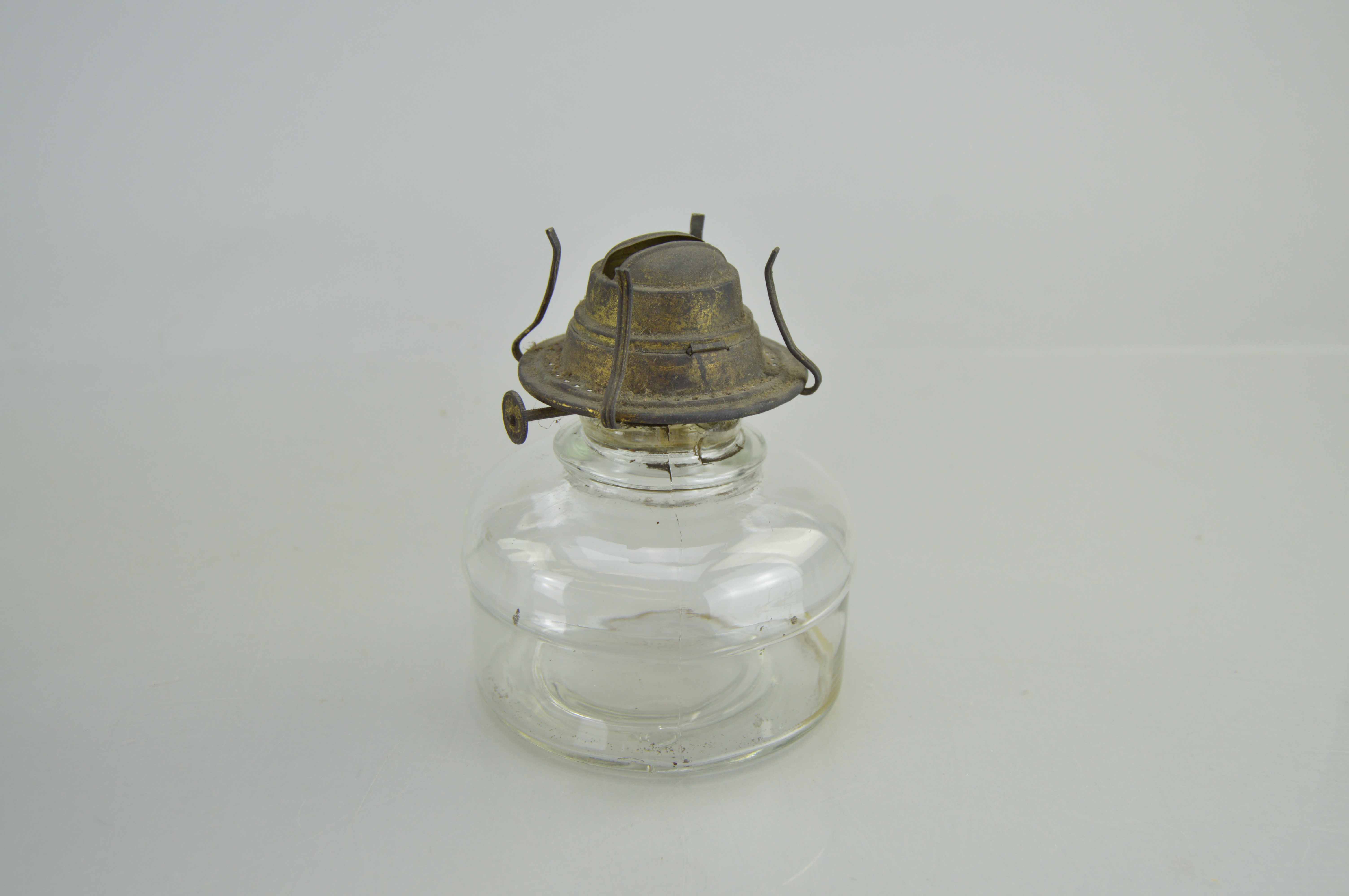 Set of Small Glass Oil Lamp Bases