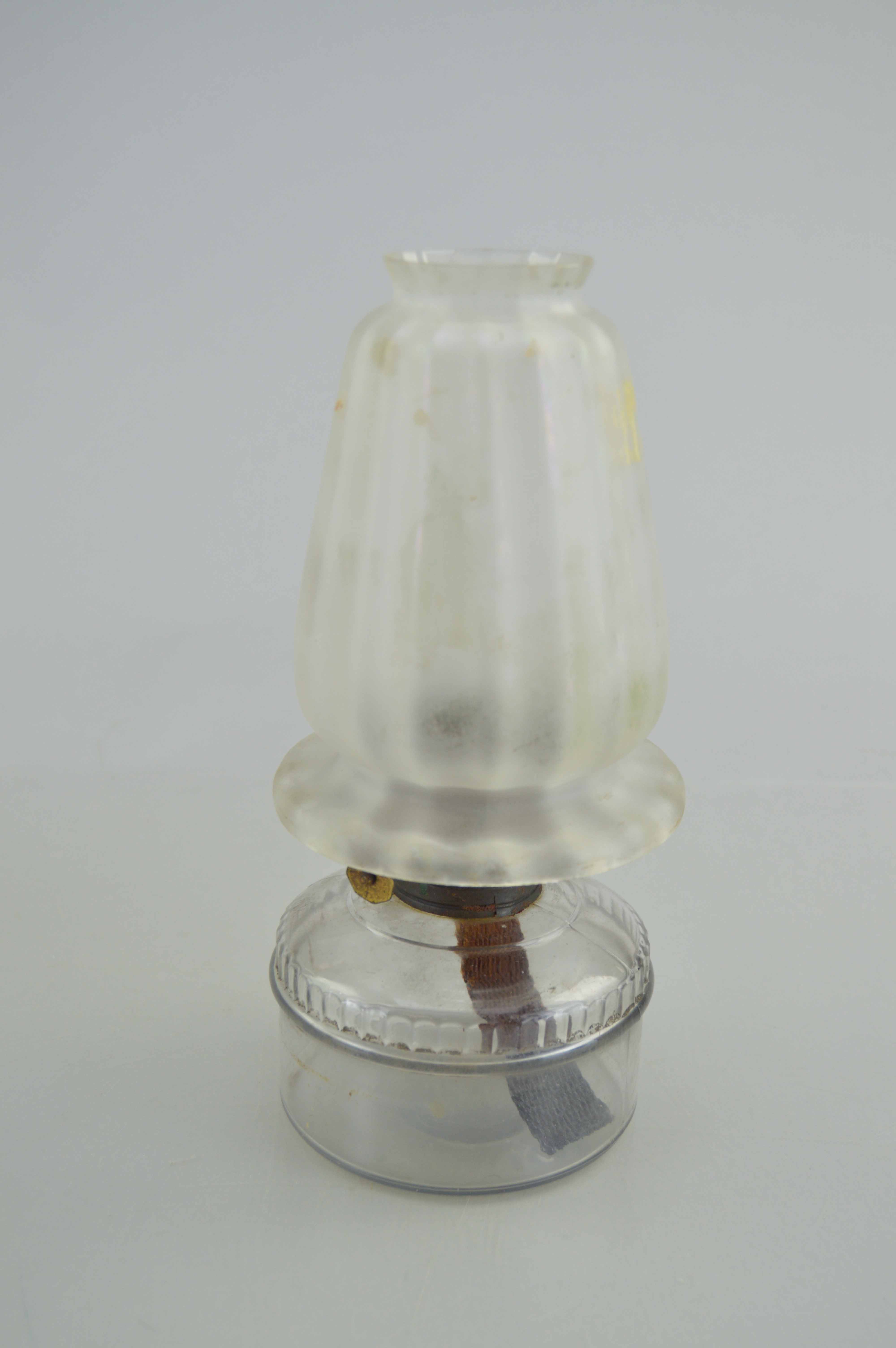 Set of Small Glass Oil Lamp Bases
