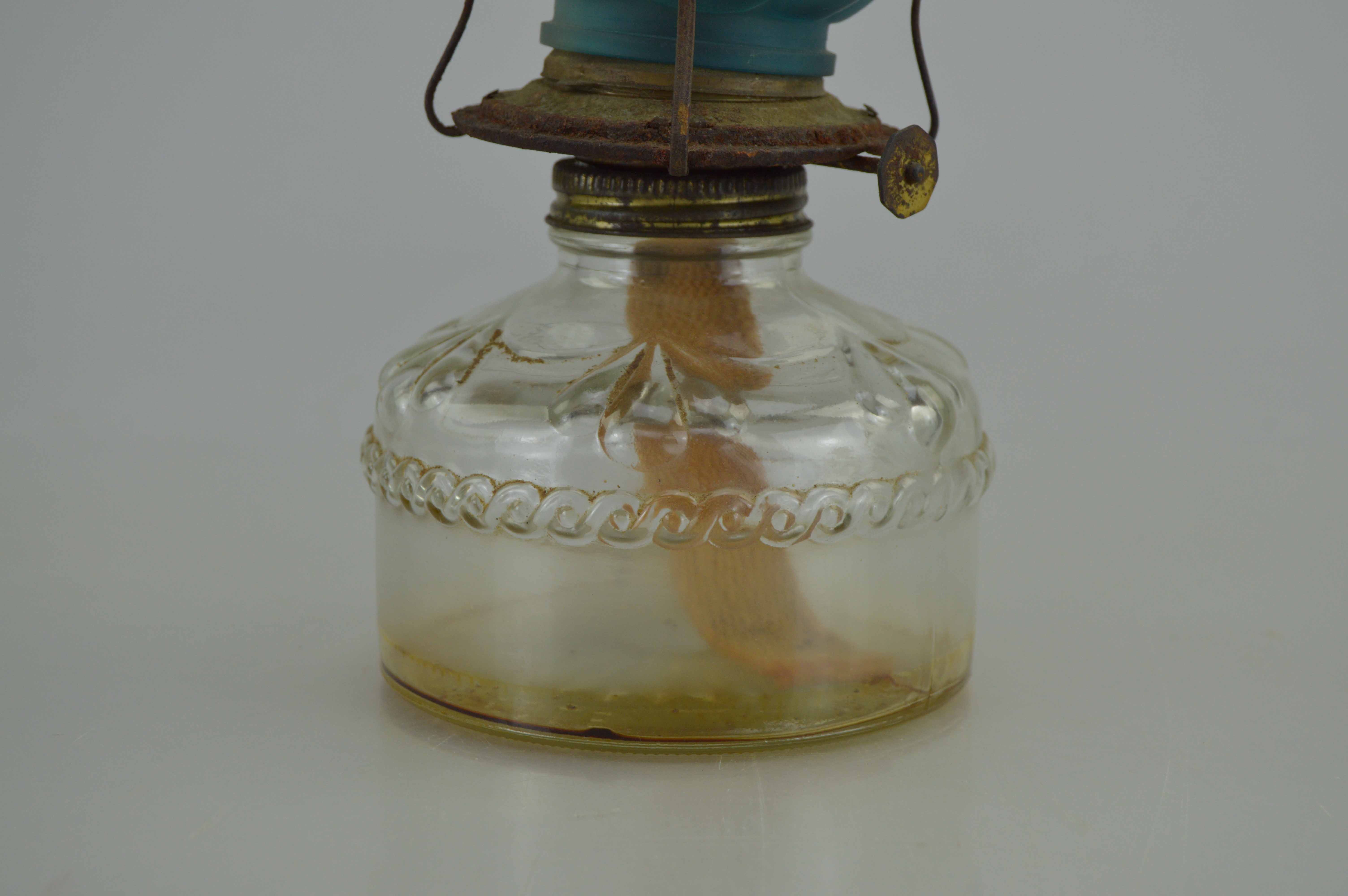 Set of Small Glass Oil Lamp Bases