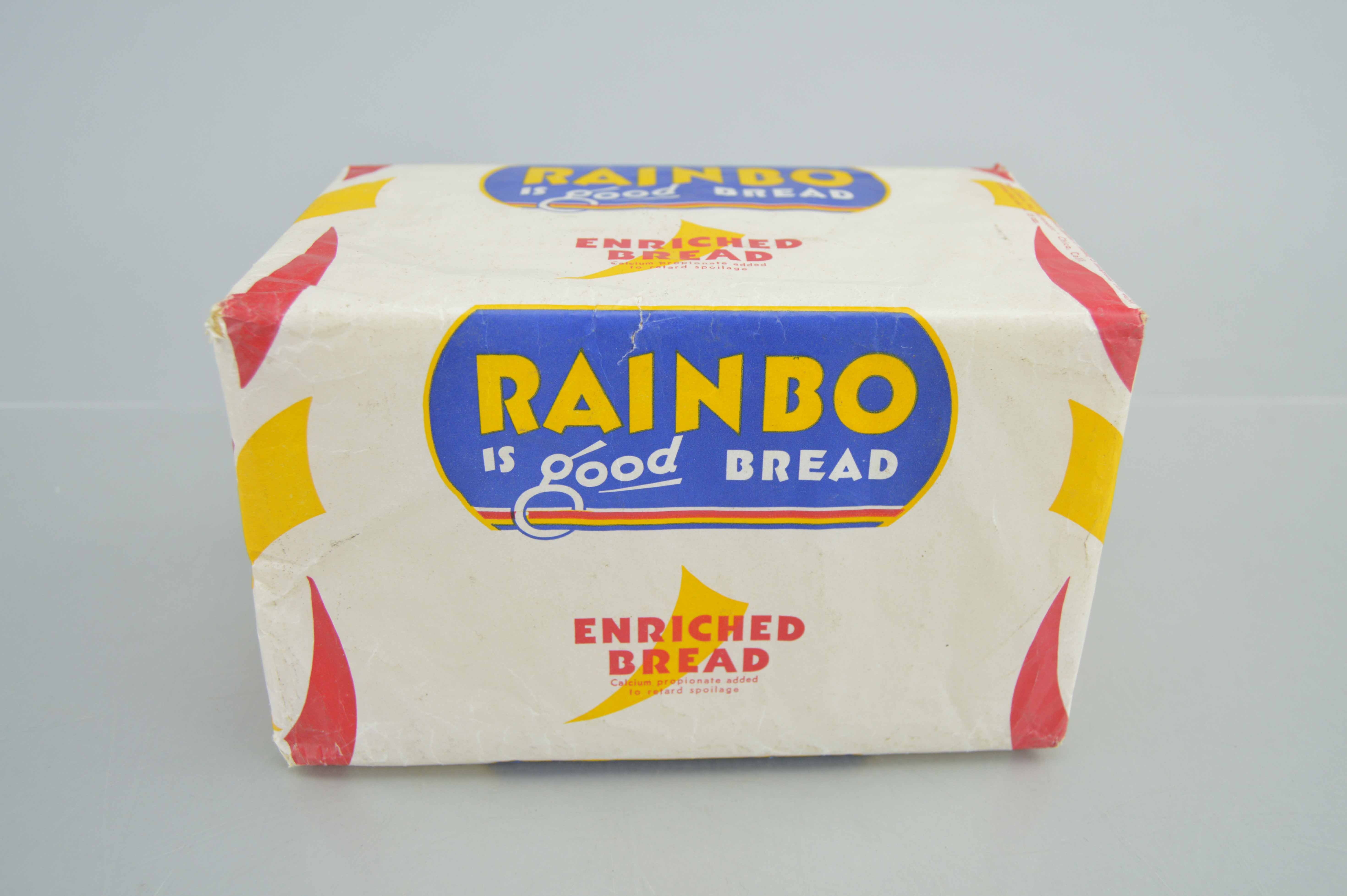 Vintage Americana Rainbo Bread Box & Campaign Ad
