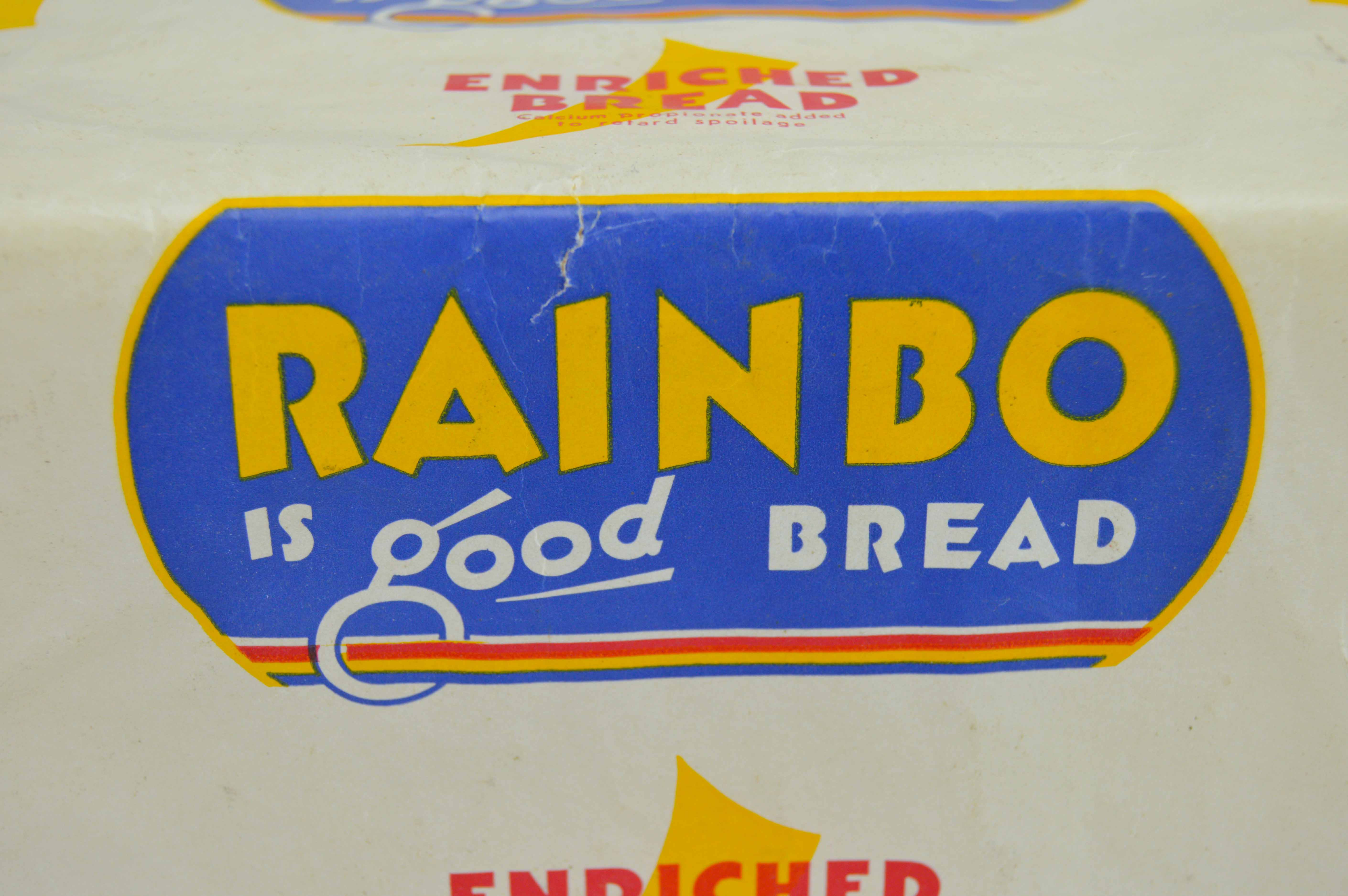Vintage Americana Rainbo Bread Box & Campaign Ad