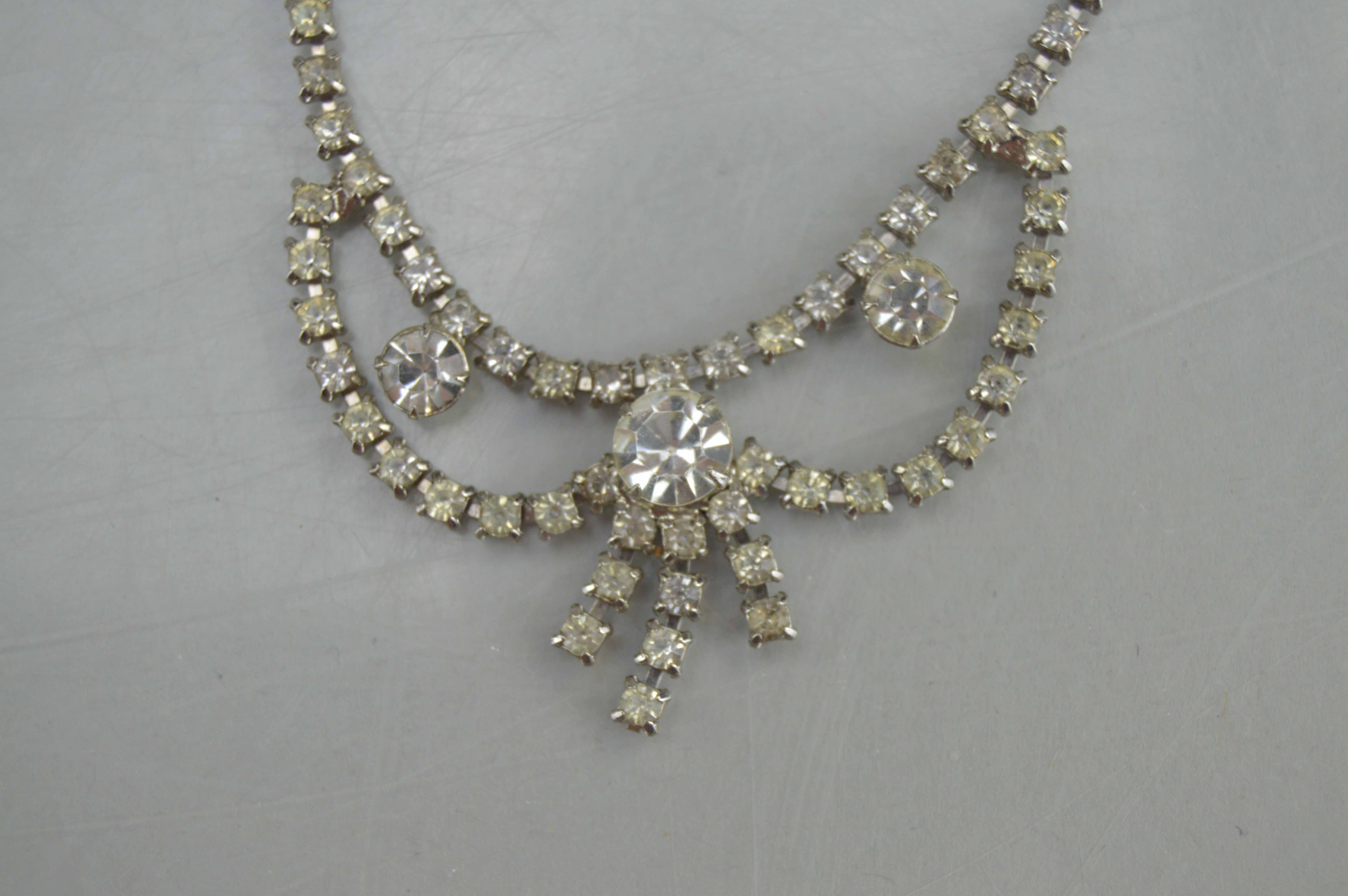 A Collection of Rhinestone Jewlery