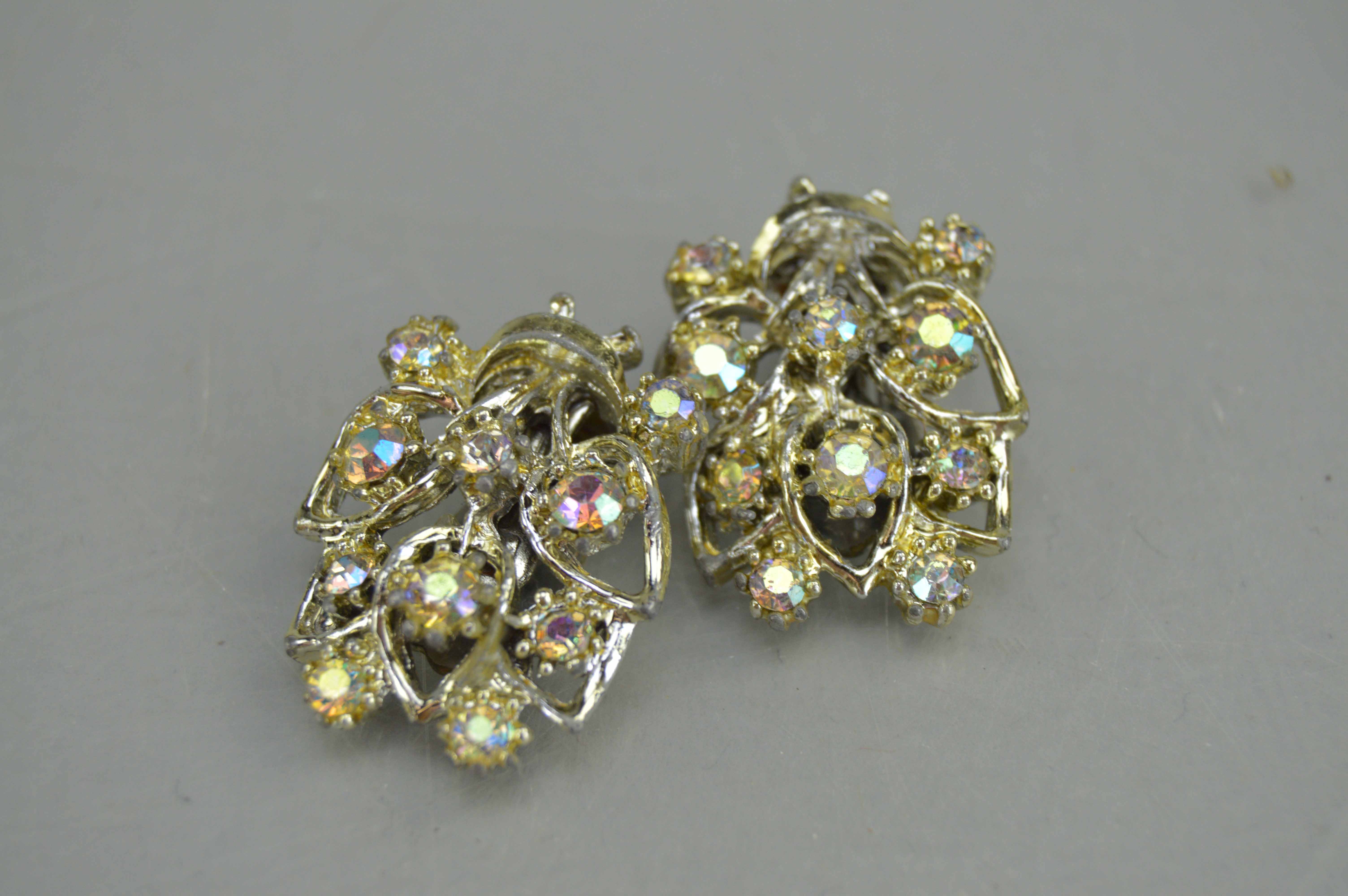 A Collection of Rhinestone Jewlery